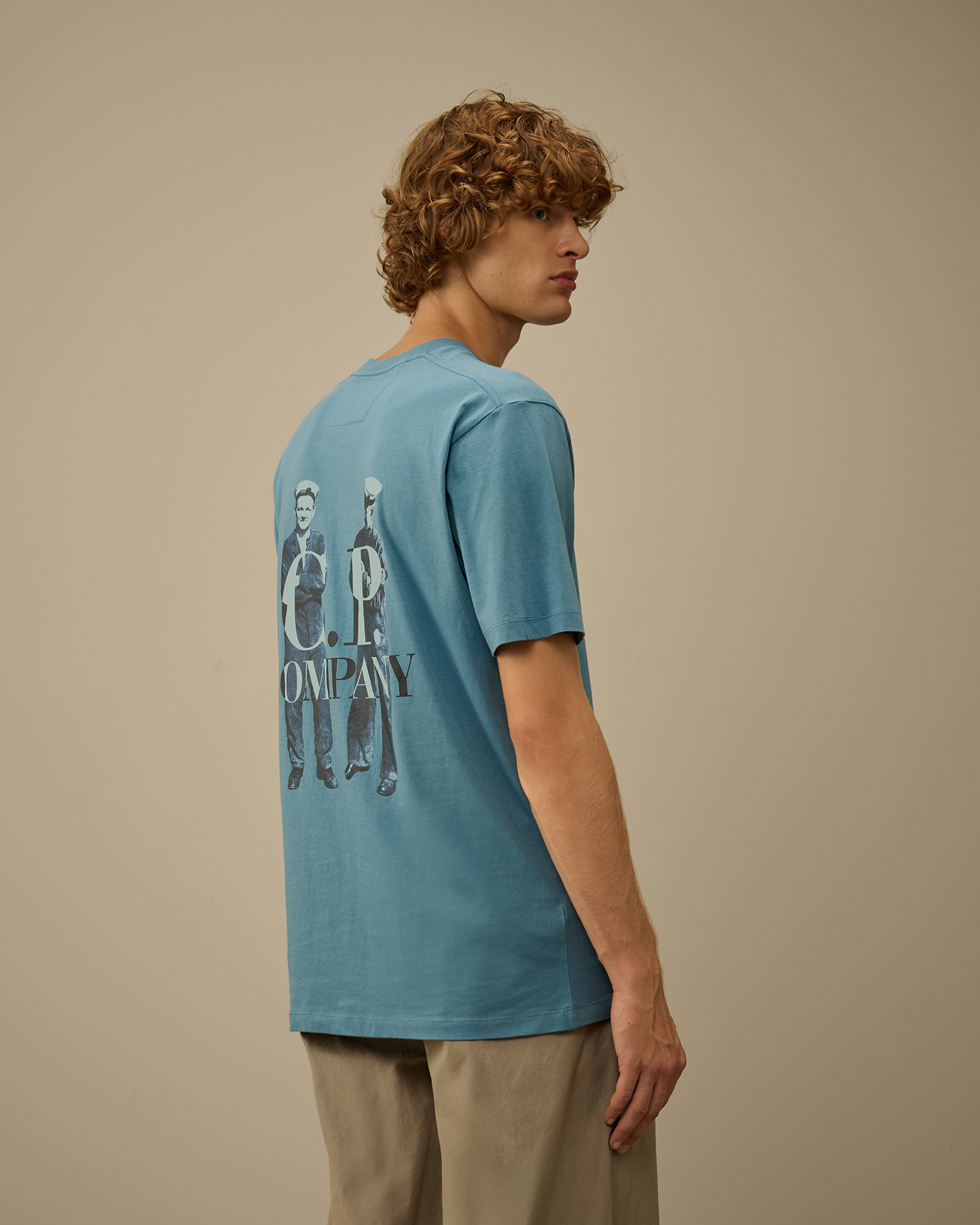 Cp Company Fog T Shirt Company Company Boys Logo Sweatshirt In Blue