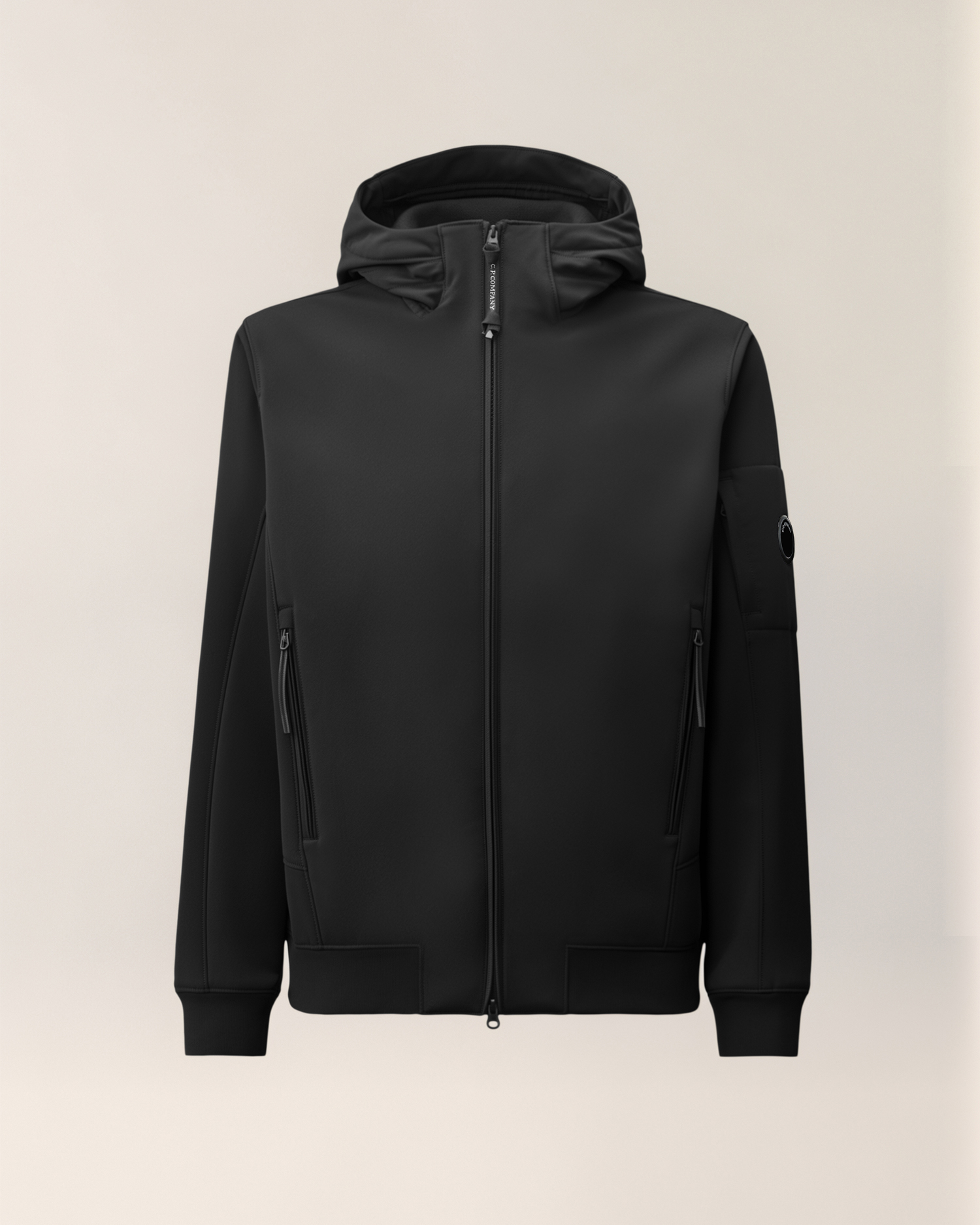 Black C.P. Shell-R Lens Hooded Jacket | CPC CH Online Store
