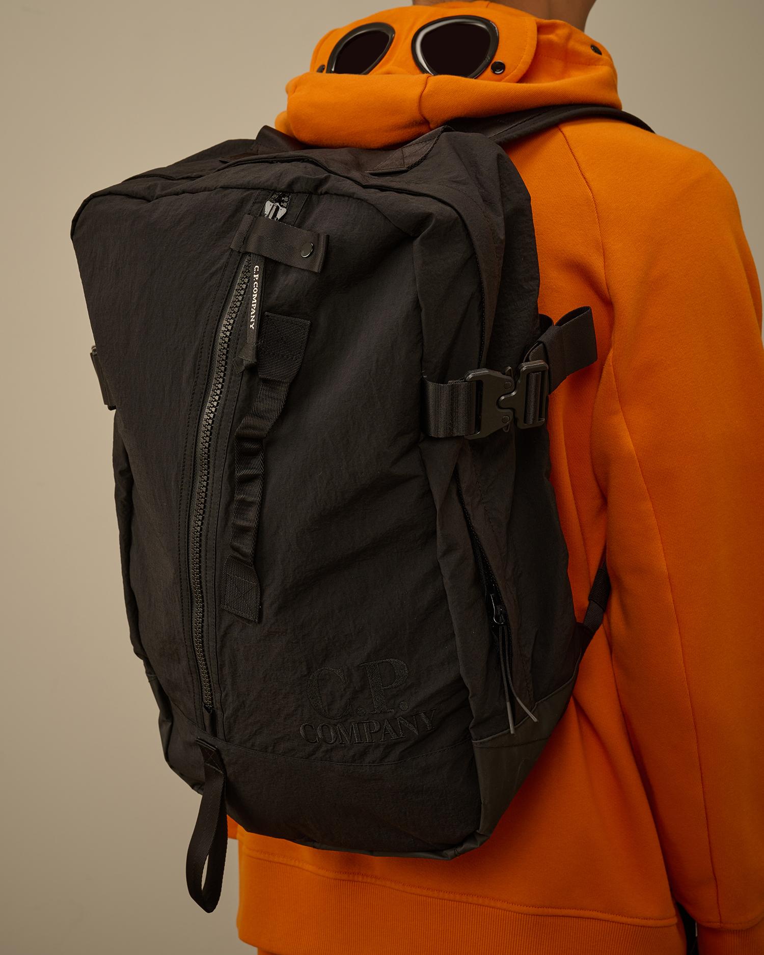 Black Plain Paper Touch Backpack | CPC JP Online Store