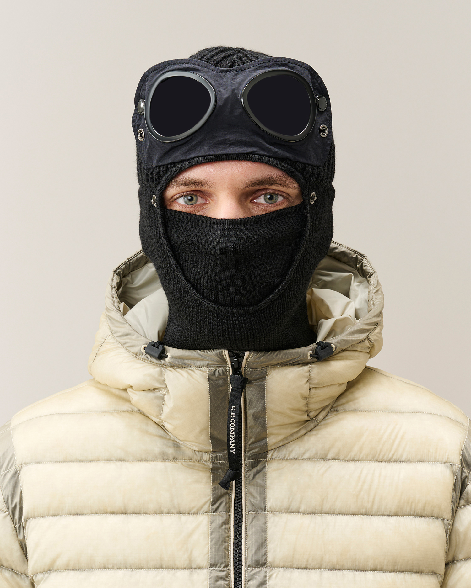 Black Extrafine Merino Wool Goggle Balaclava | CPC JP Online Store