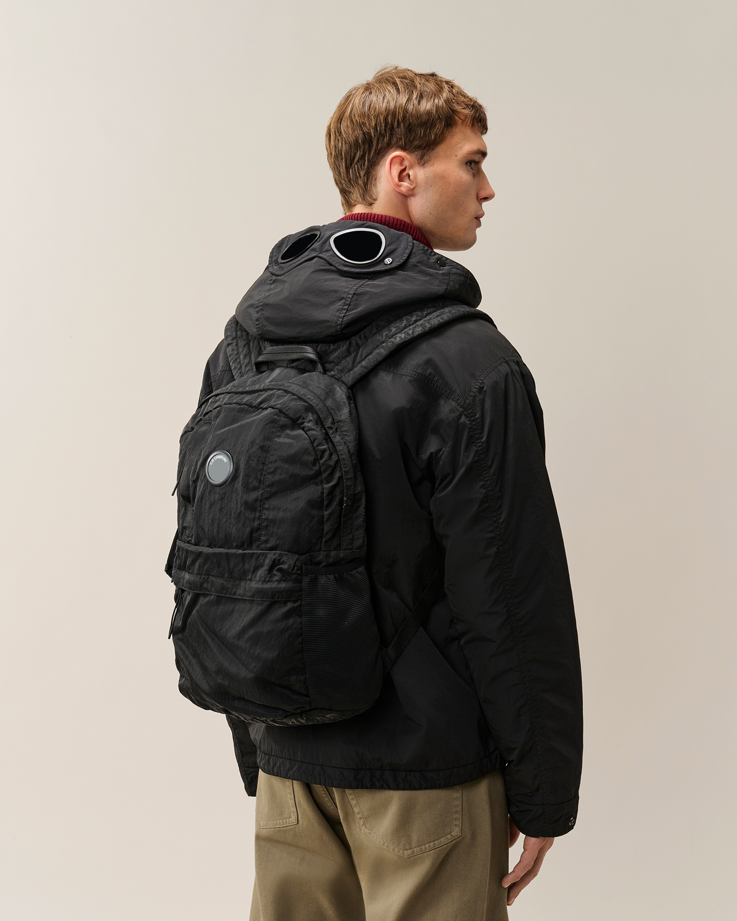 Black Nylon B Lens Backpack | CPC KR Online Store