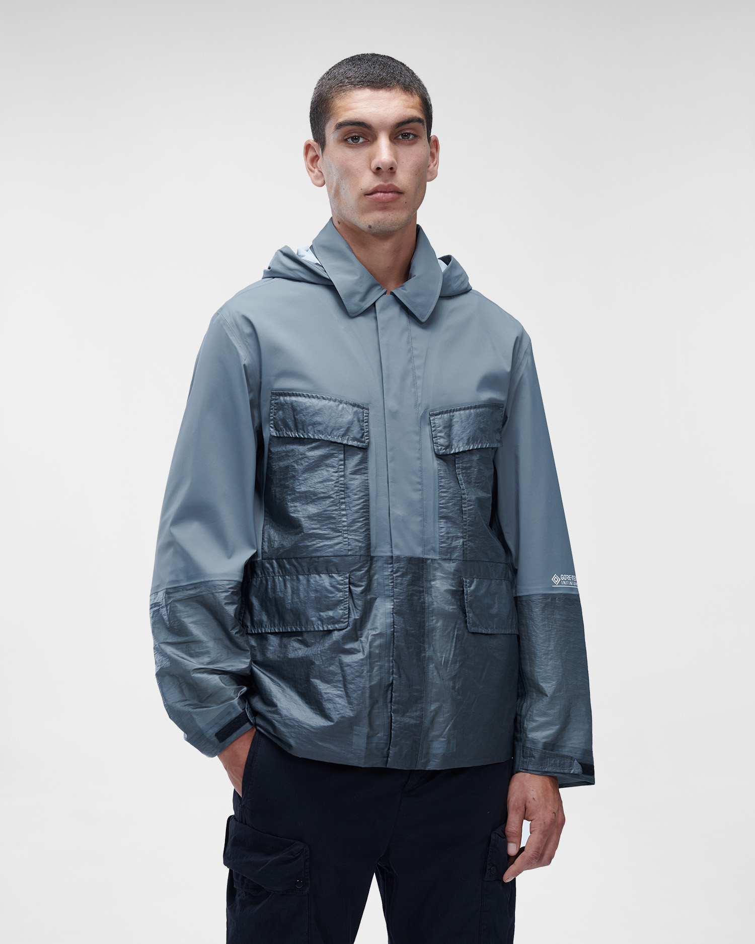 cp company mixed goggle jacket