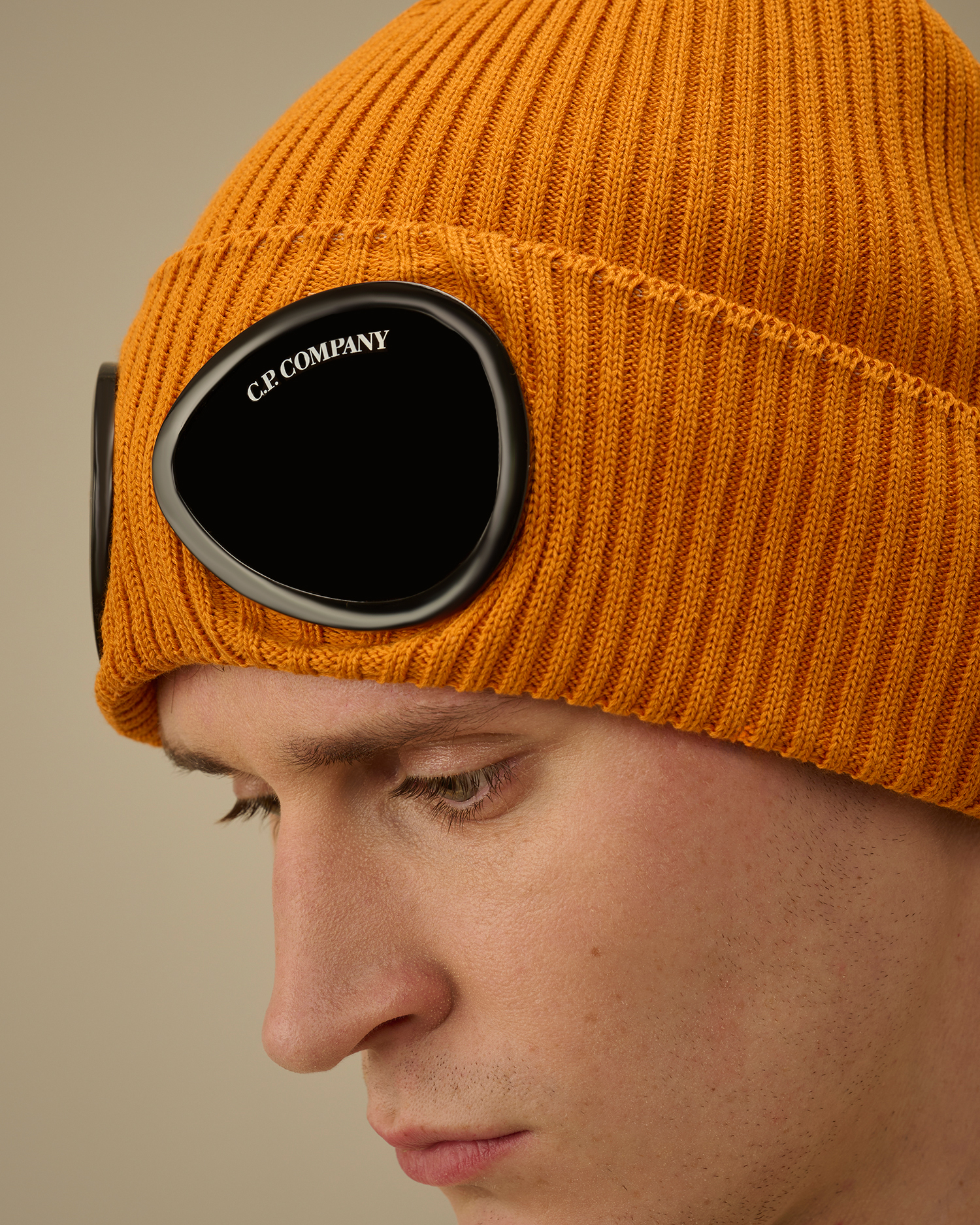 Orange Cotton Goggle Beanie | CPC USCA Online Store