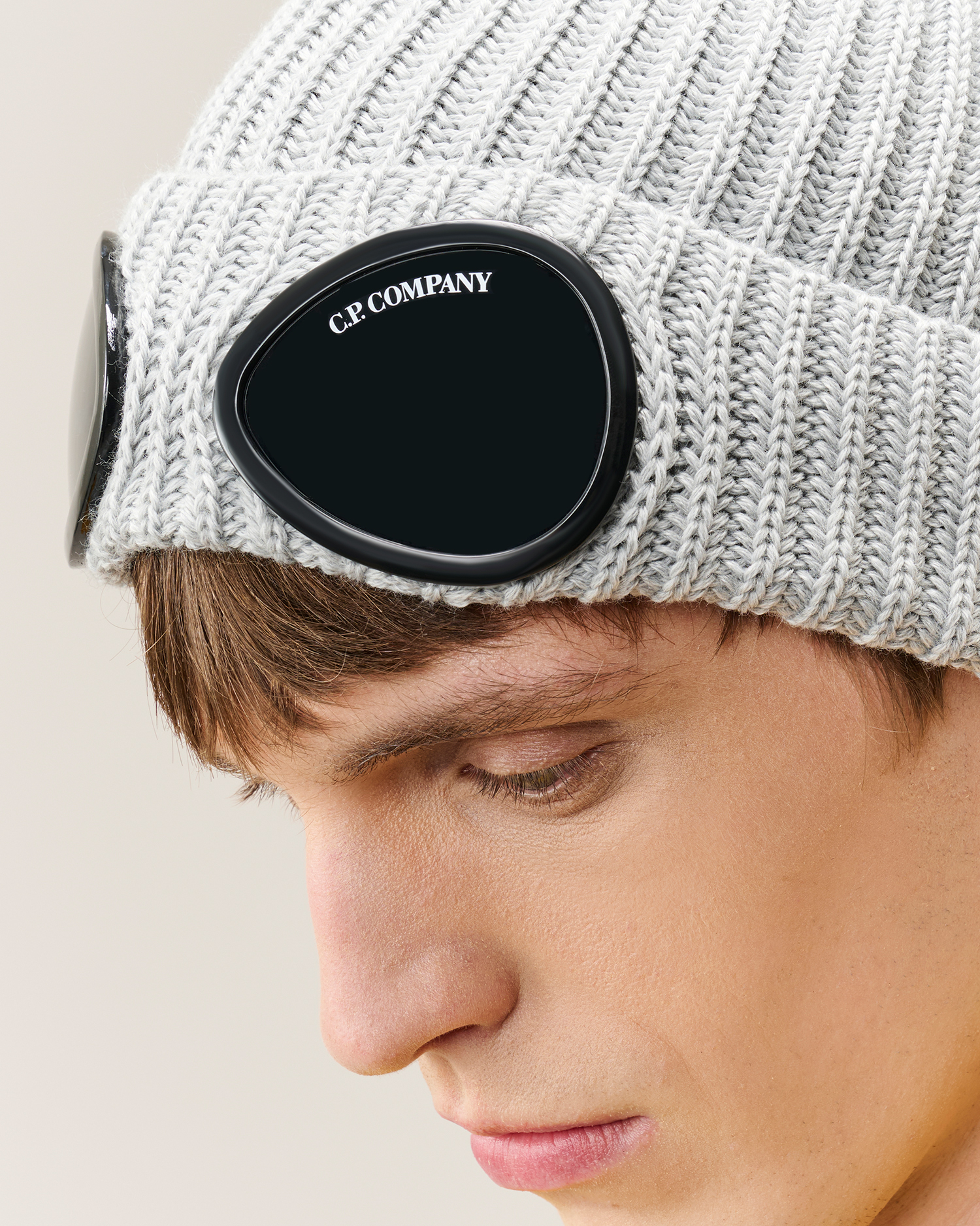 Grey Extrafine Merino Wool Goggle Beanie | CPC JP Online Store