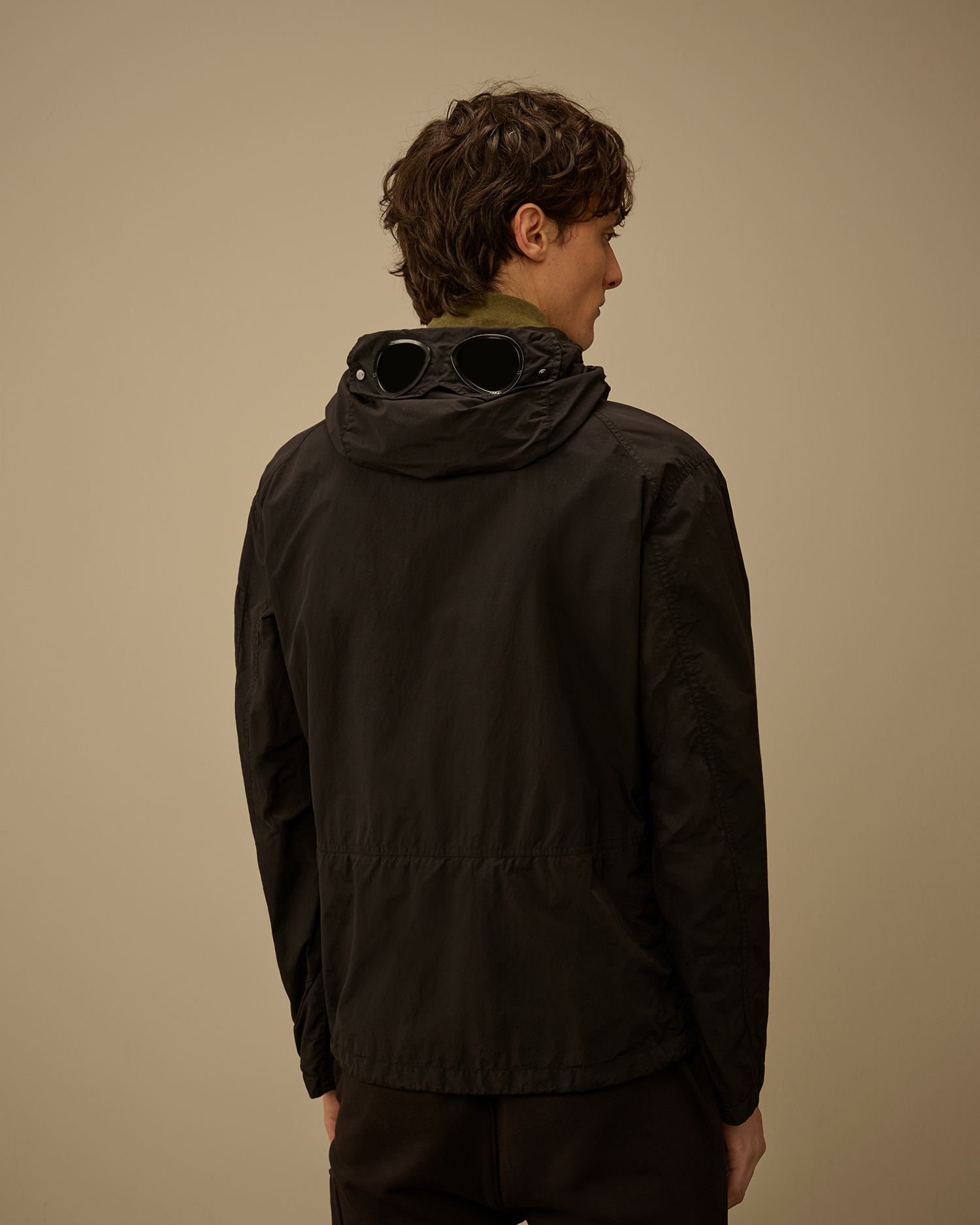 Black Flatt Nylon Goggle Jacket | CPC UK Online Store