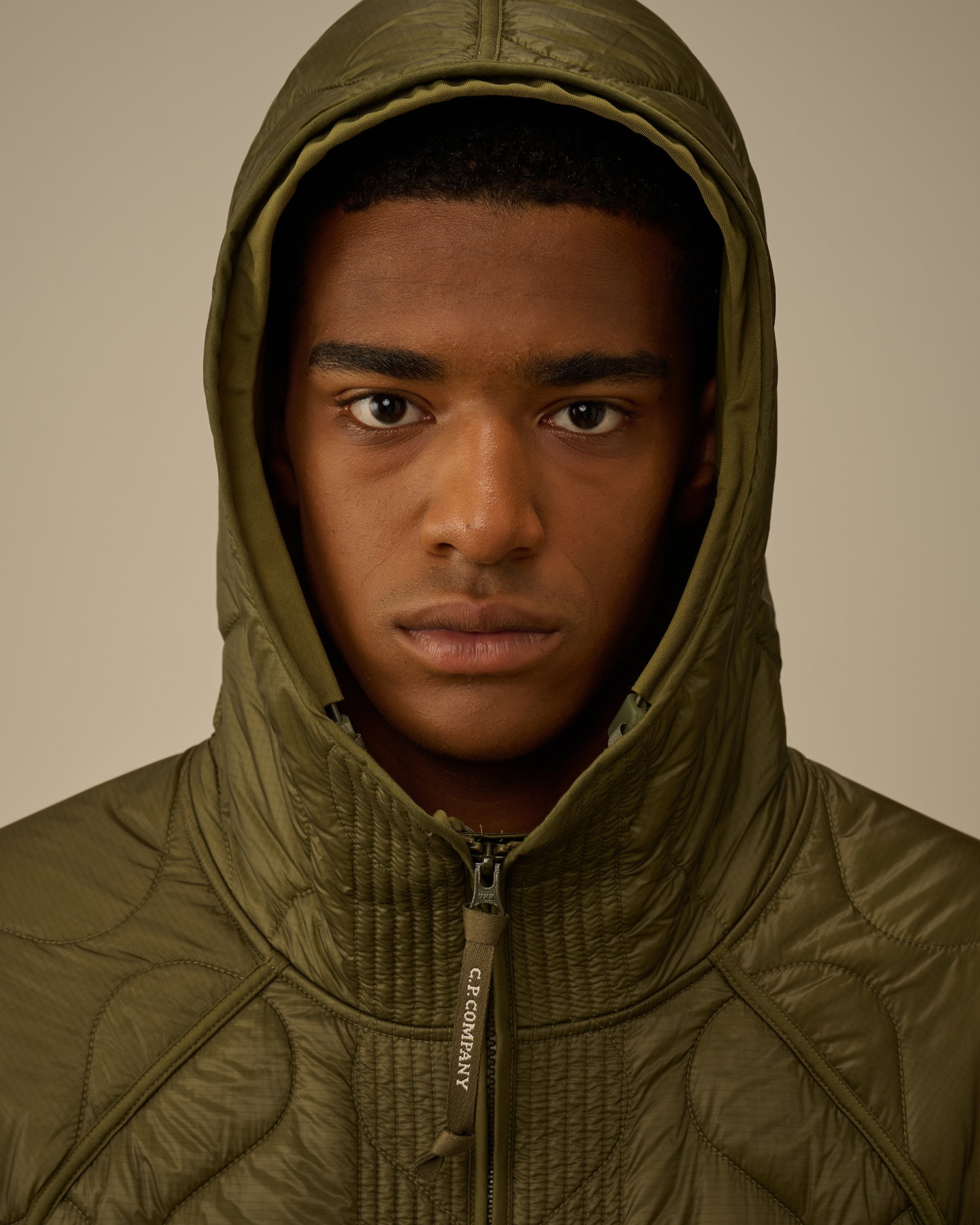 Green Liner Hooded Padded Jacket | CPC USCA Online Store