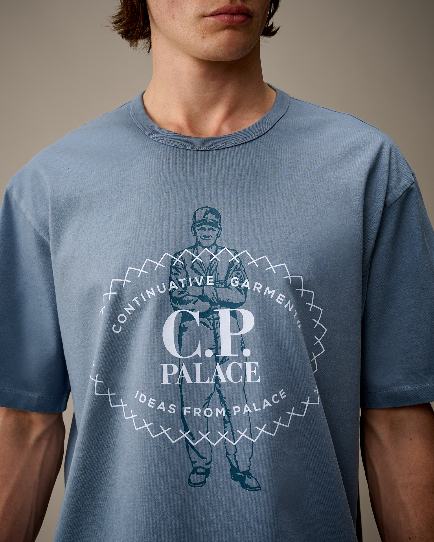 Palace C.P. Company Mercerized Jersey 30/2 Twisted T-Shirt | CPC 