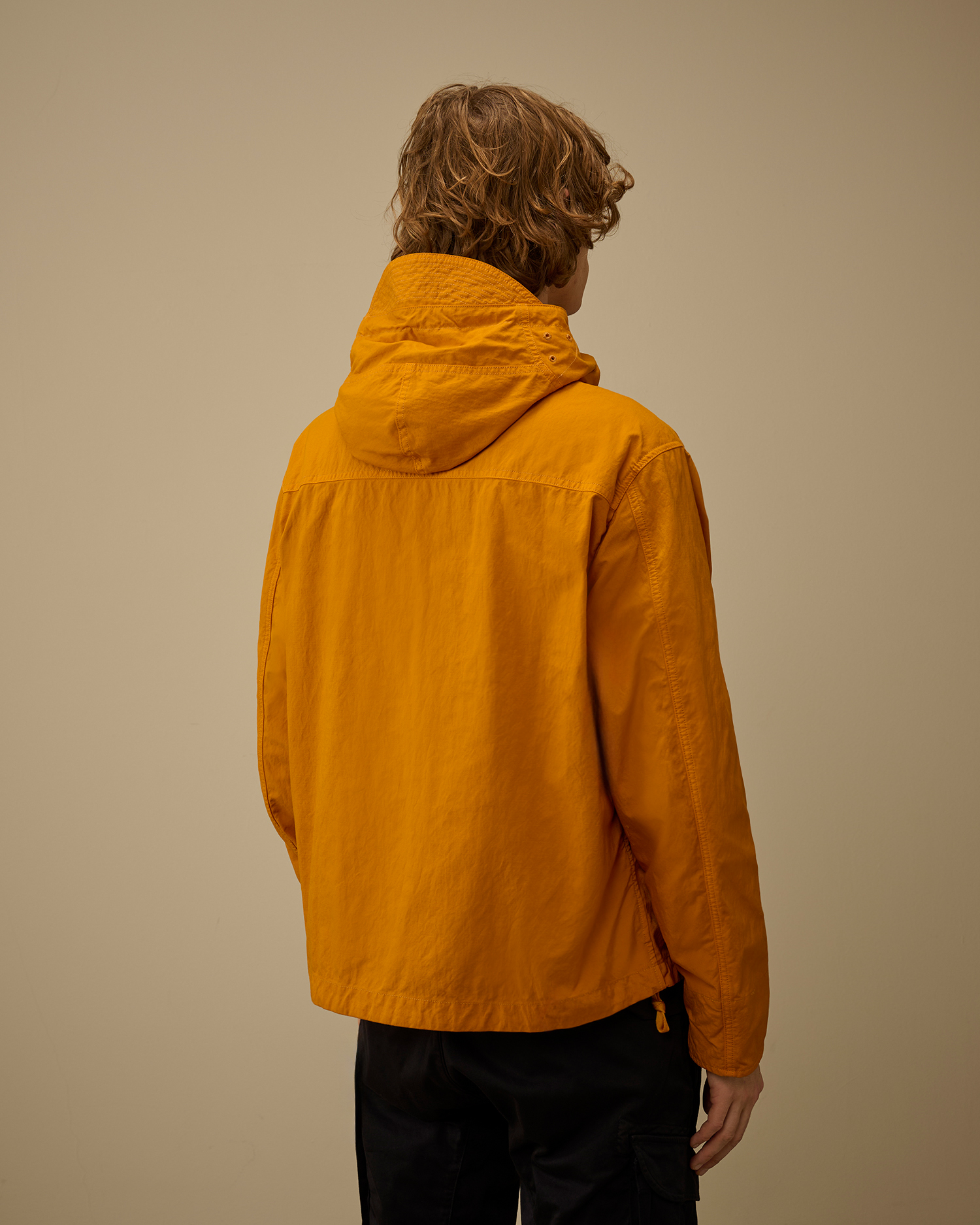 ORANGE Twill Hooded Lens Jacket - C.P. Company