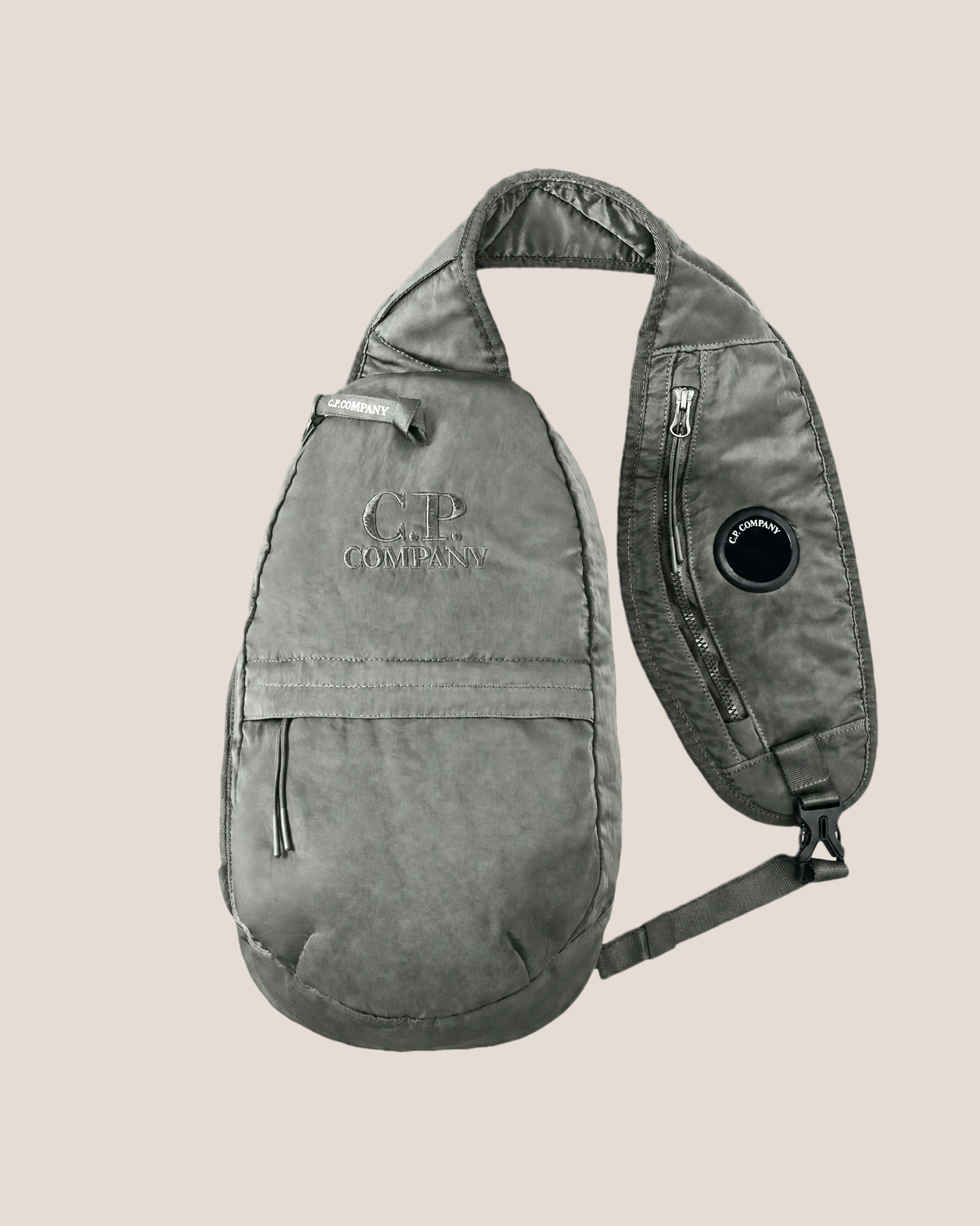 Grey Nylon B Lens Crossbody Bag | CPC JP Online Store