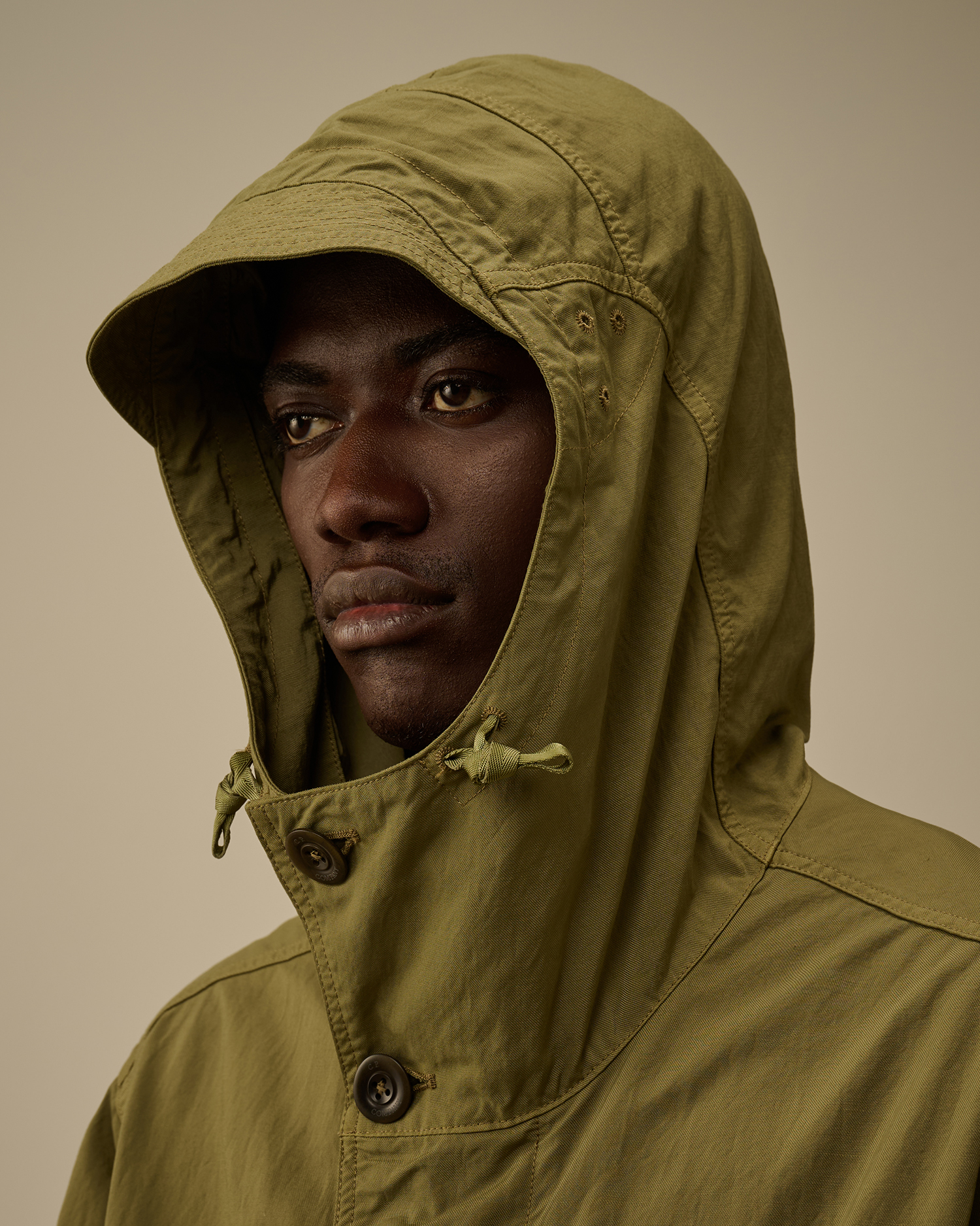 Green Twill Hooded Short Jacket | CPC UK Online Store