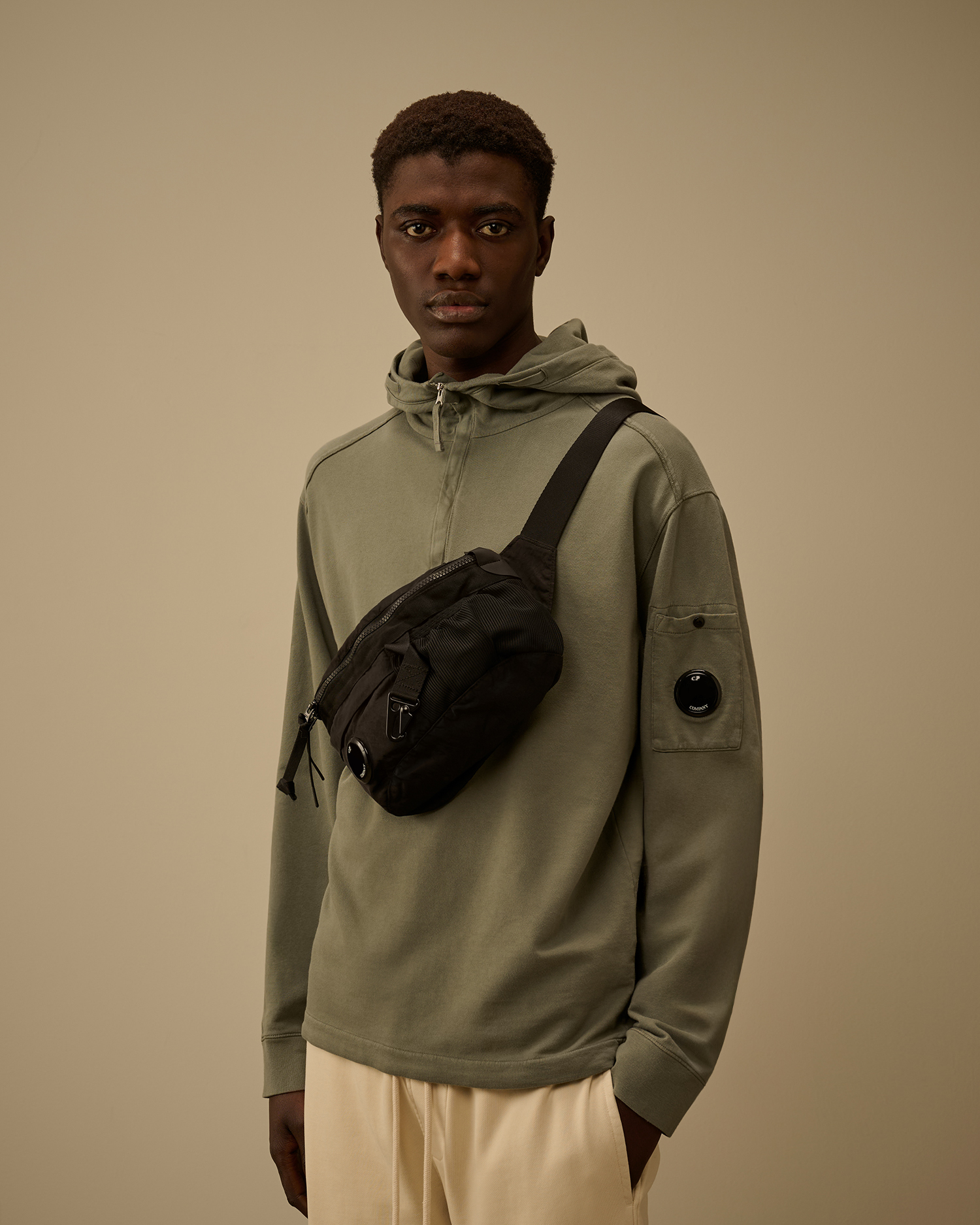 Black Nylon B Lens Waistbag | CPC JP Online Store