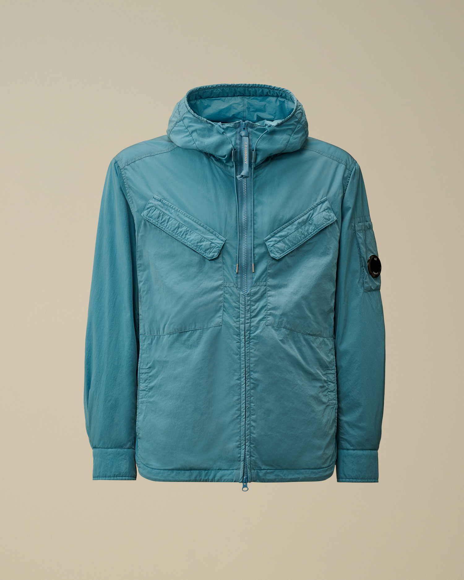 Chrome-R Hooded Zipped Overshirt | CPC USCA Online Store