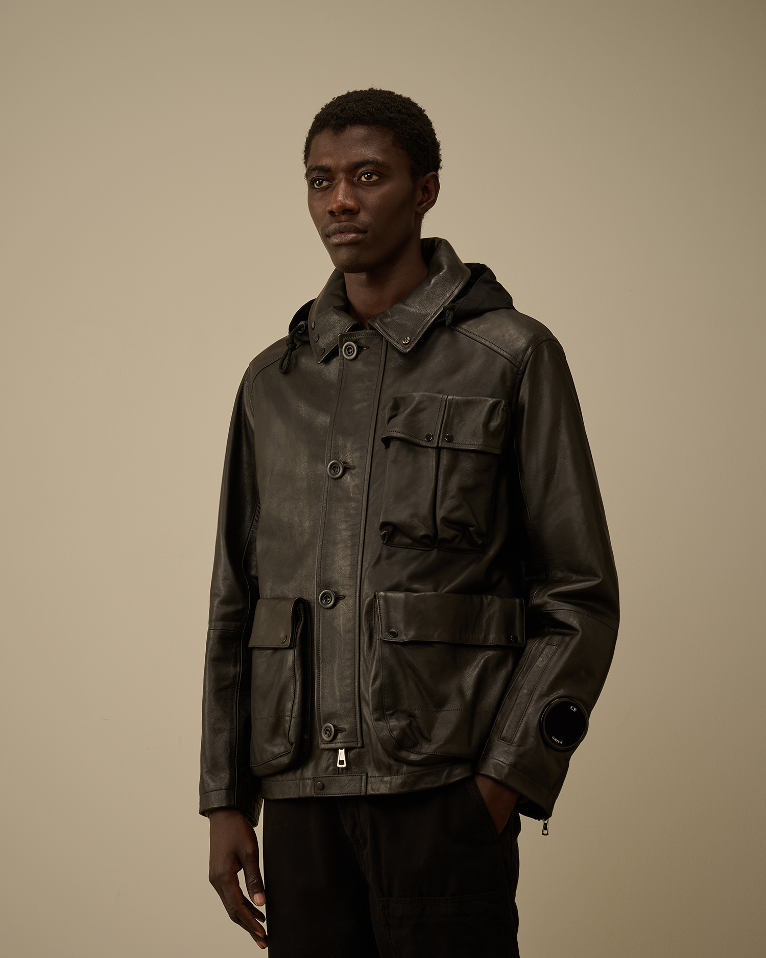 Black Leather Mille Jacket | CPC USCA Online Store