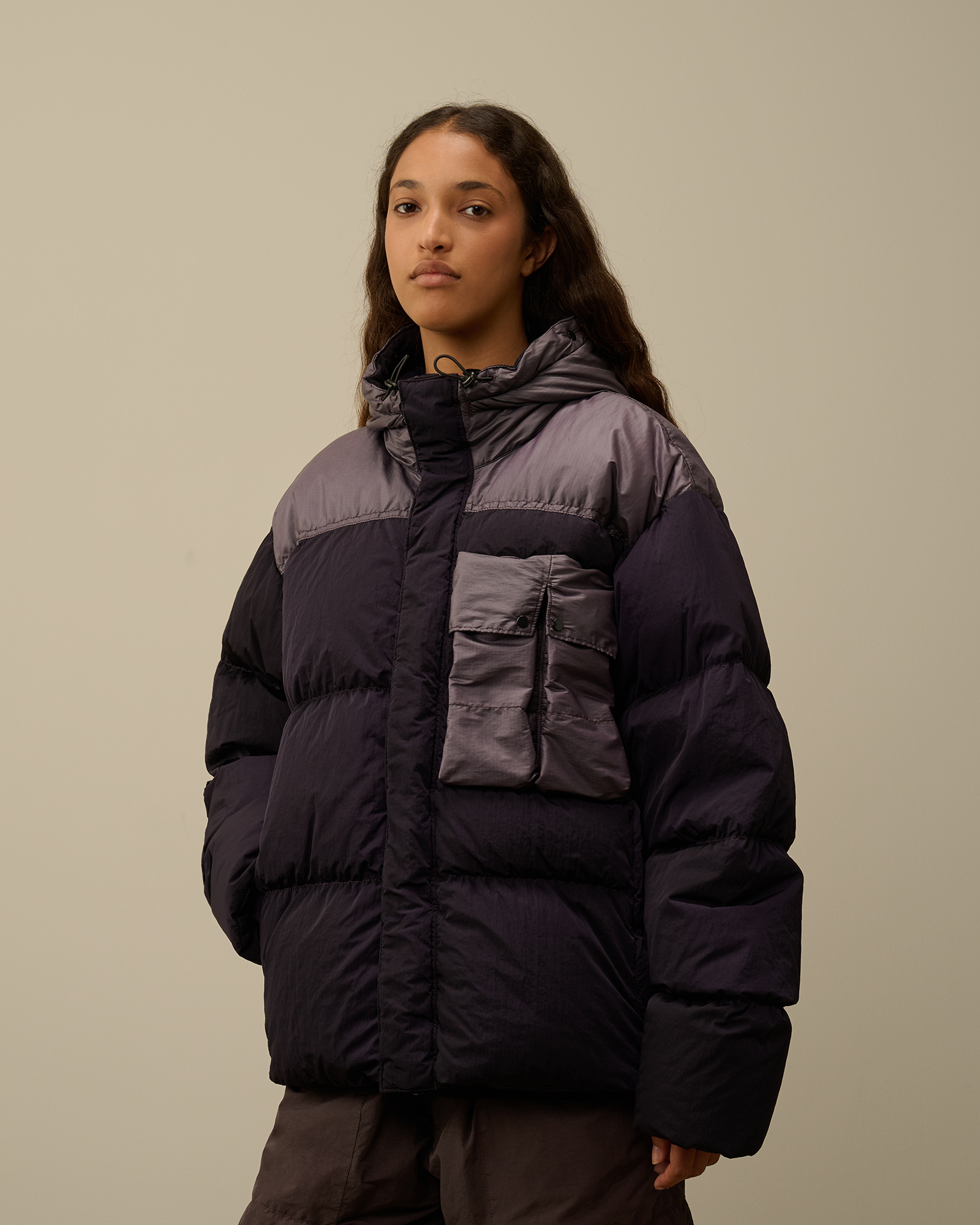 Eco Chrome-R Mixed Goggle Down Jacket | CPC DEAT Online Store 