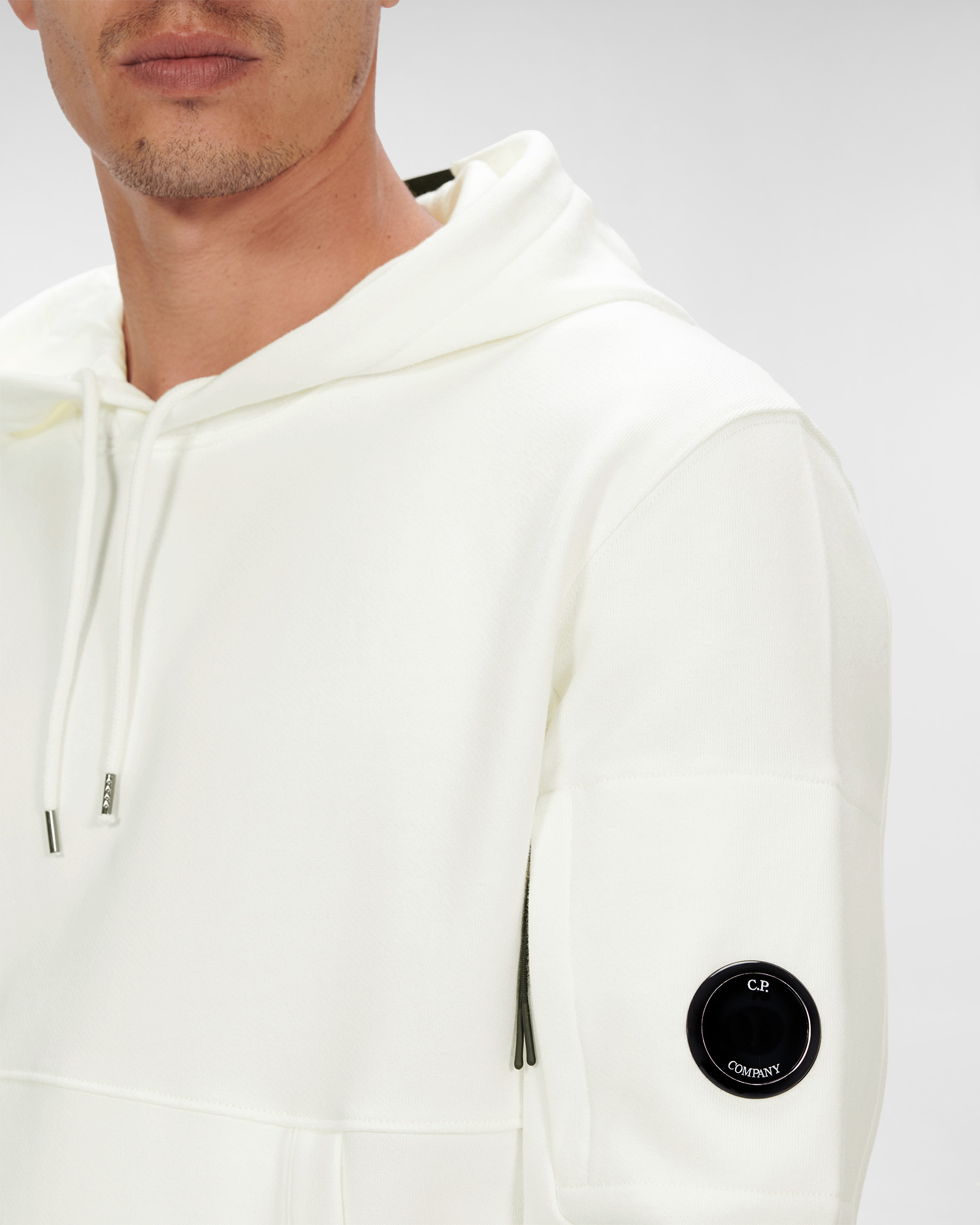 Diagonal Raised Fleece Hoodie | C.P 