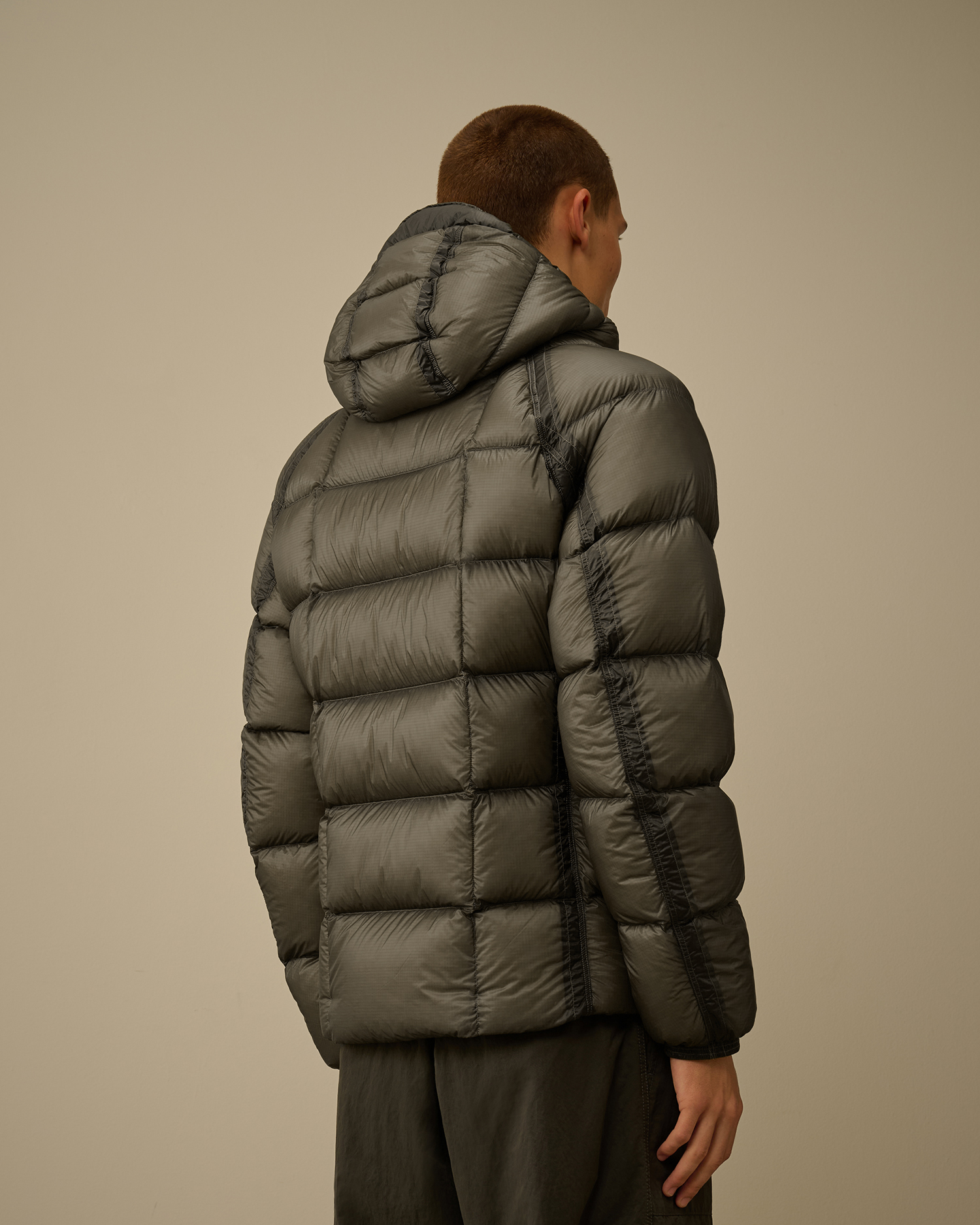 Grey D.D. Shell Hooded Down Jacket | CPC JP Online Store