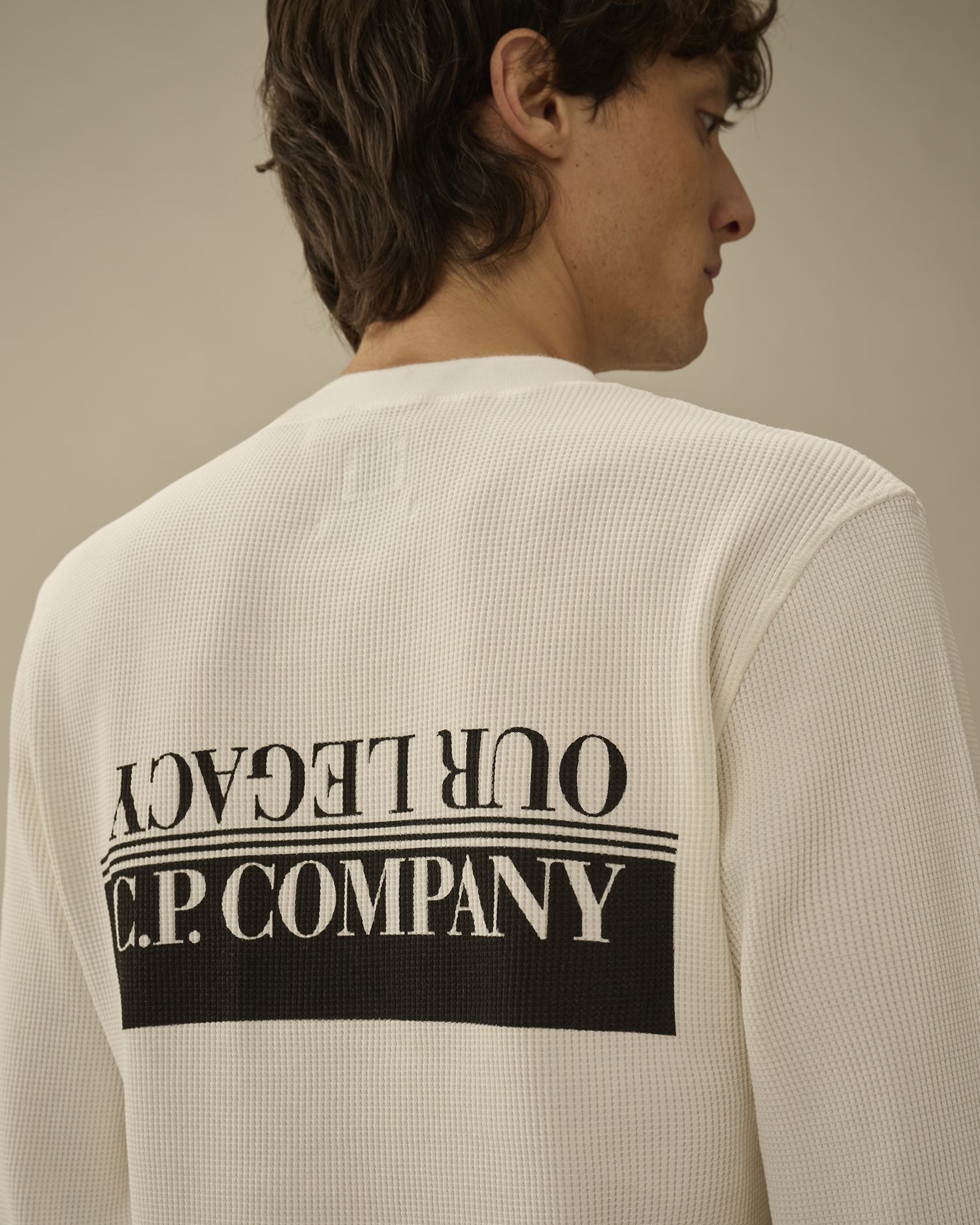 White Our Legacy WORK SHOP x C.P. Company Heavy Waffle Long Sleeve