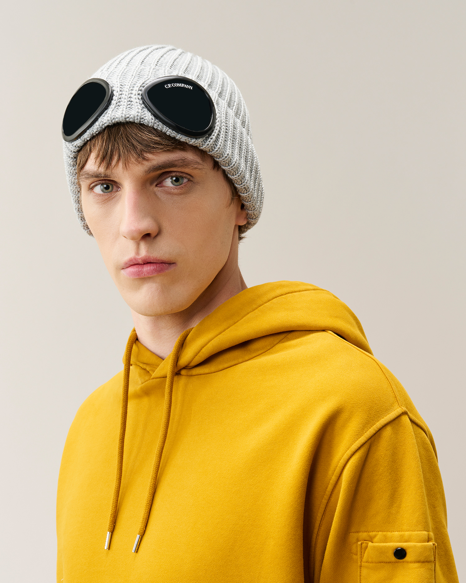 Grey Extrafine Merino Wool Goggle Beanie | CPC JP Online Store