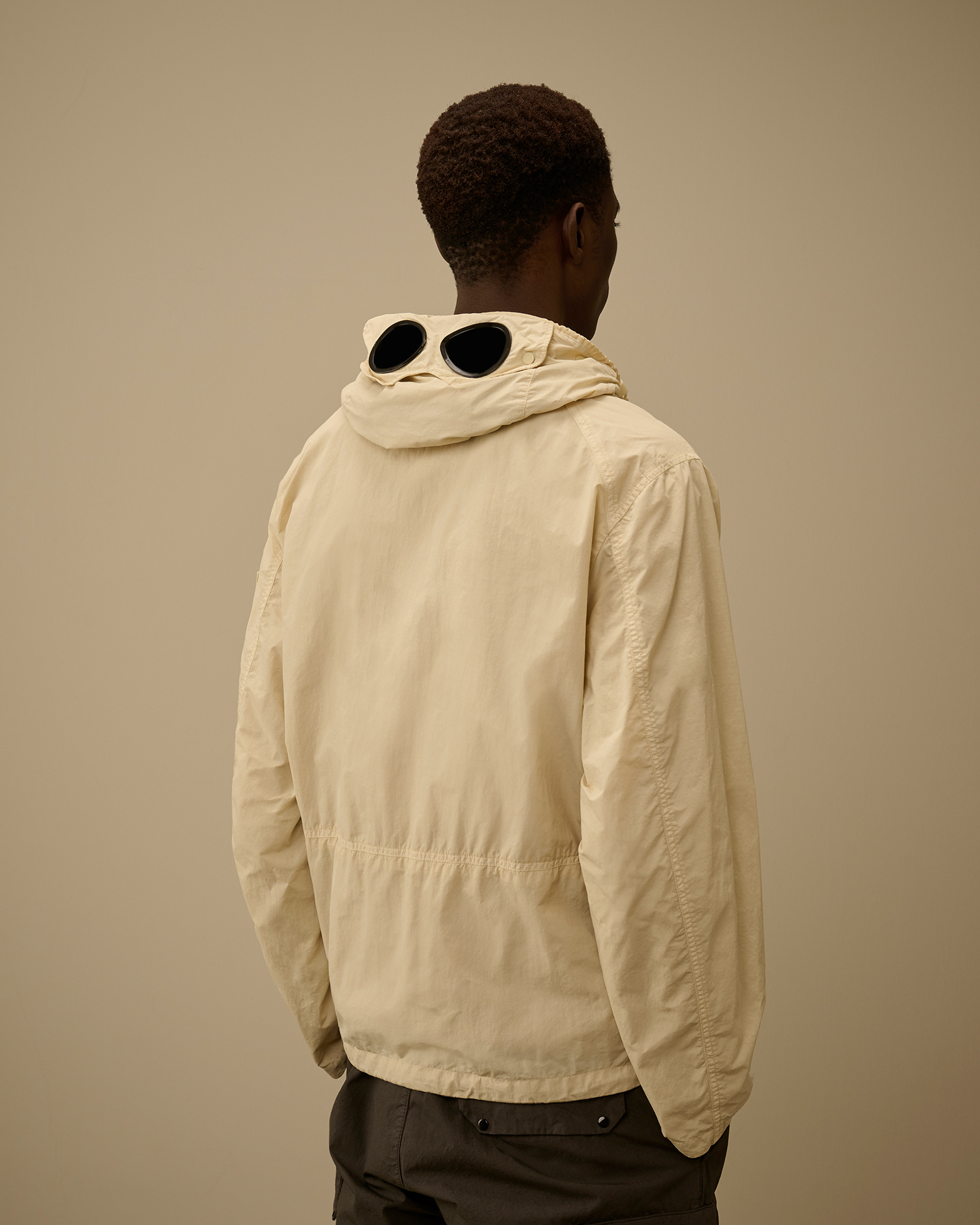 White Flatt Nylon Goggle Jacket | CPC USCA Online Store