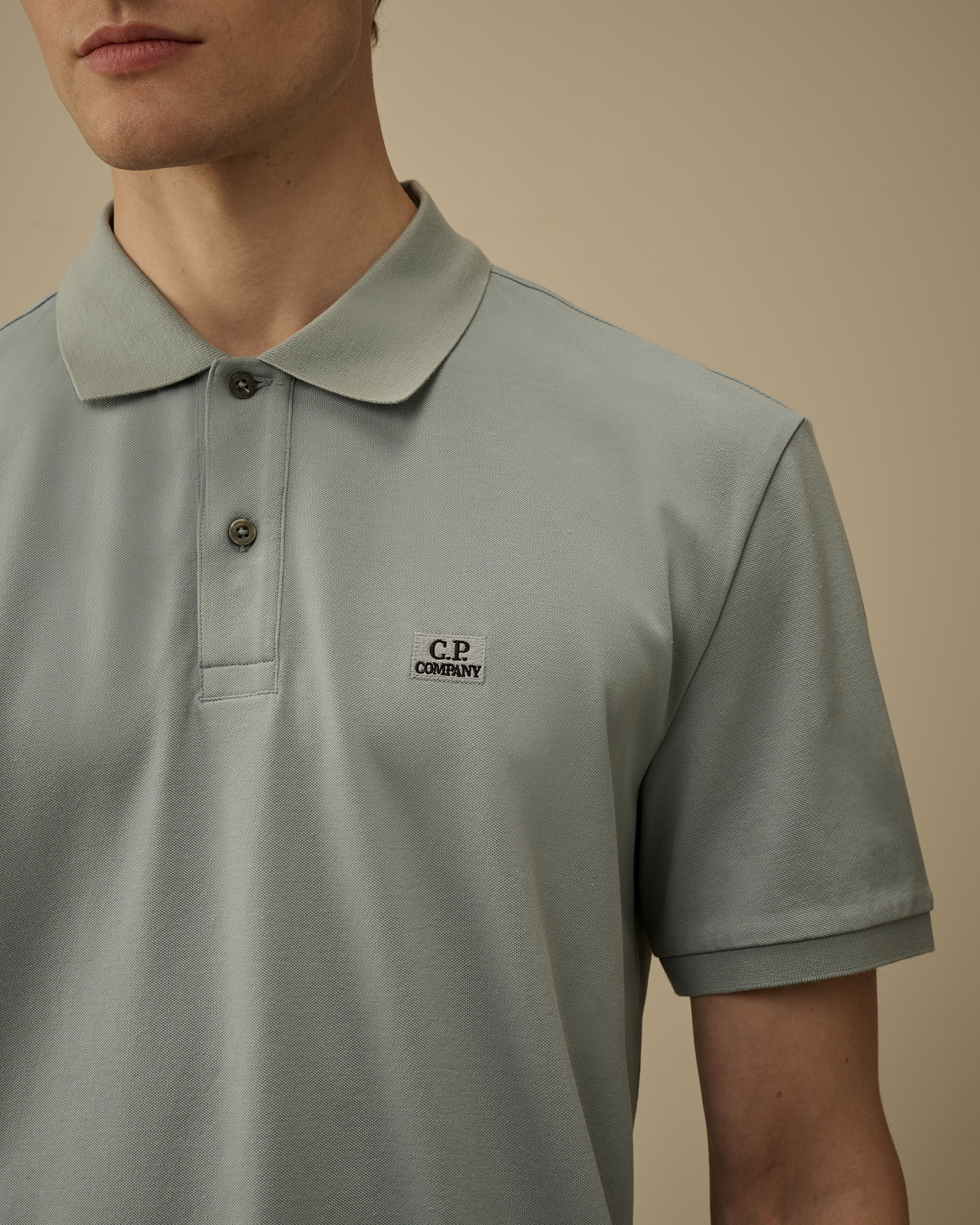 Light-blue Stretch Piquet Short Sleeve Polo | CPC JP Online Store