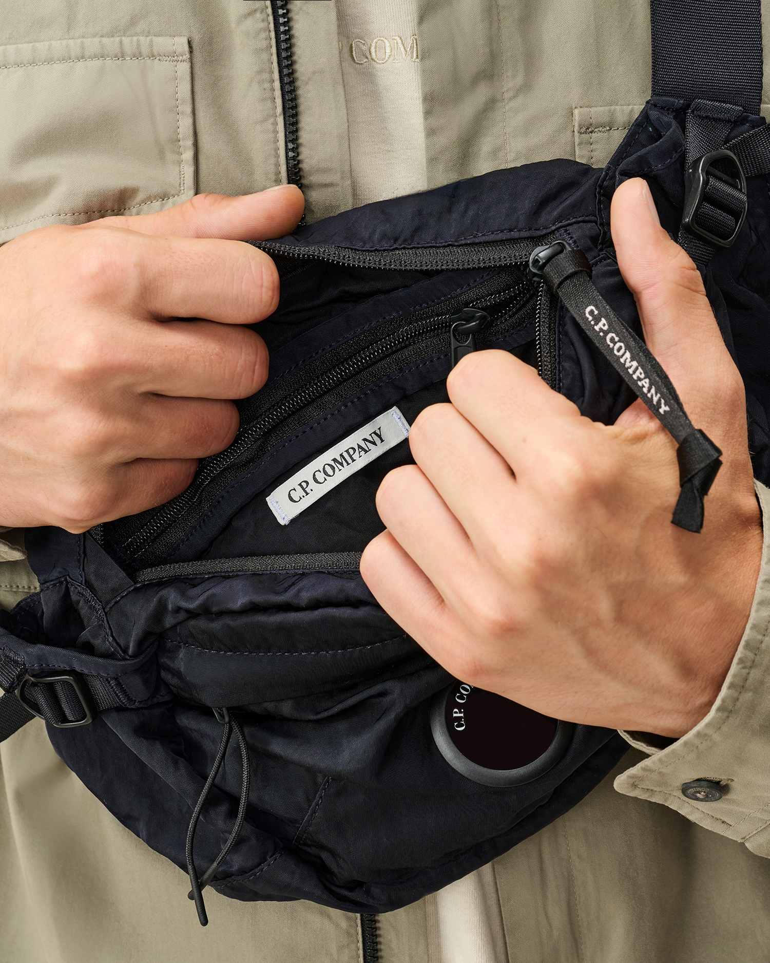 Blue Nylon B Lens Waist Bag | CPC USCA Online Store