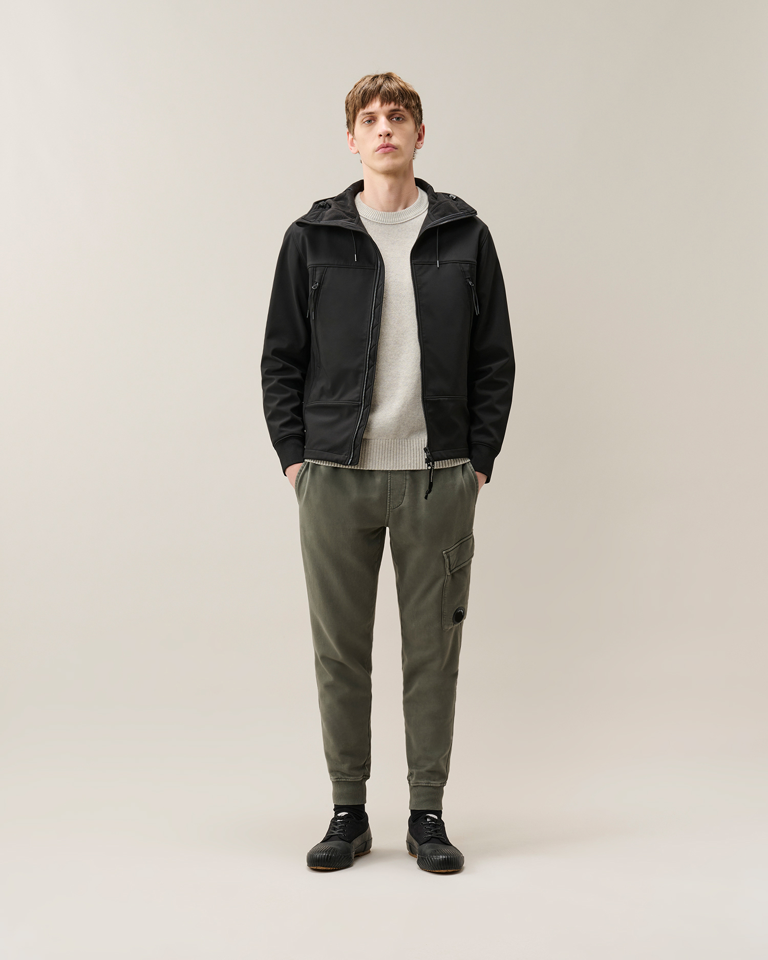 Black C.P. Shell-R Goggle Jacket | CPC USCA Online Store