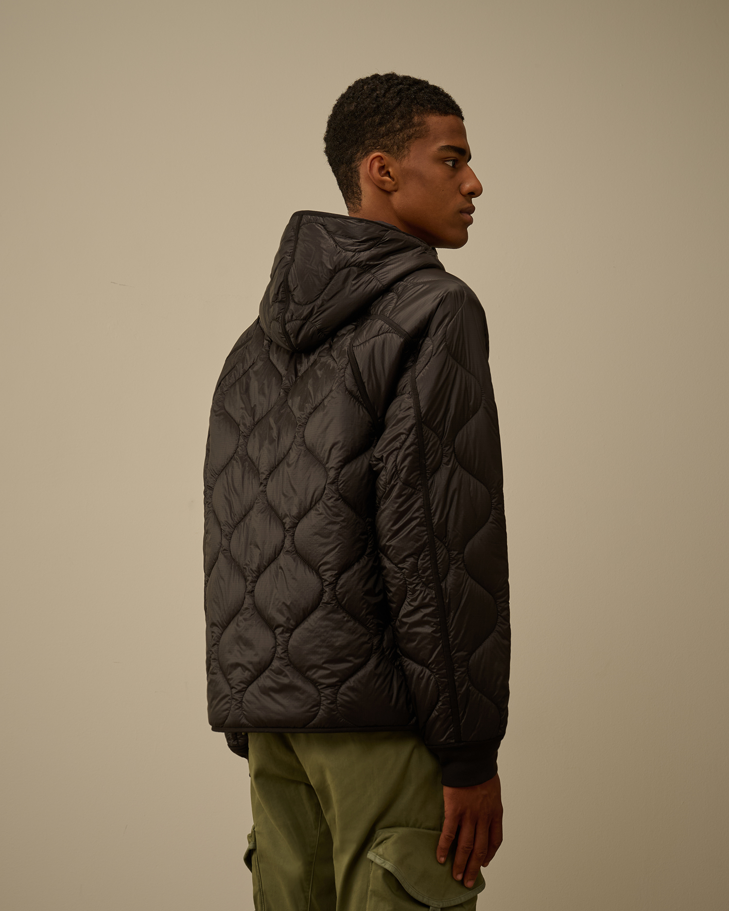 ジャケット・アウター Liner Hooded Padded Jacket black M Black Liner Hooded Padded Jacket | CPC USCA Online Store