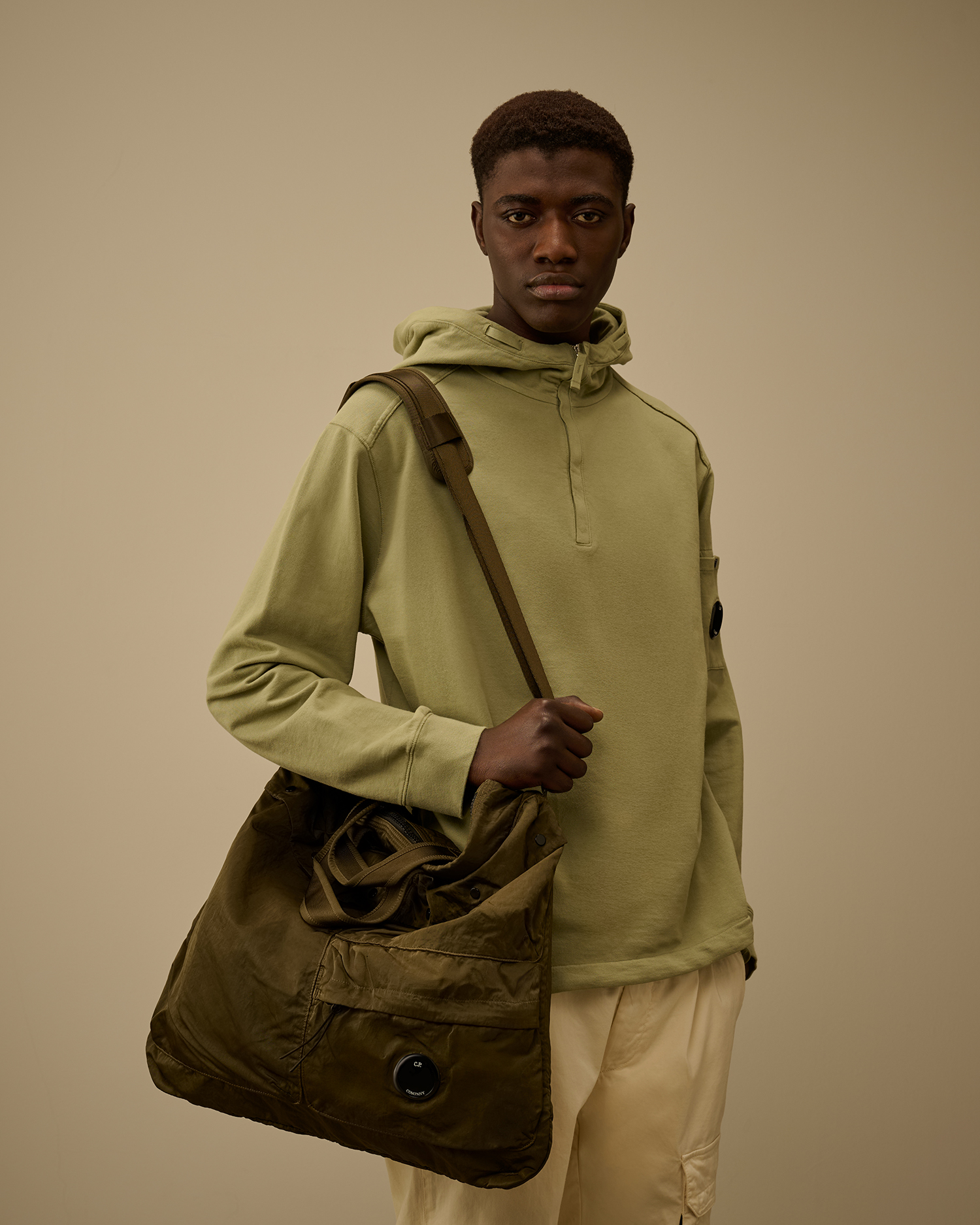 Green Nylon B Tote Bag | CPC USCA Online Store