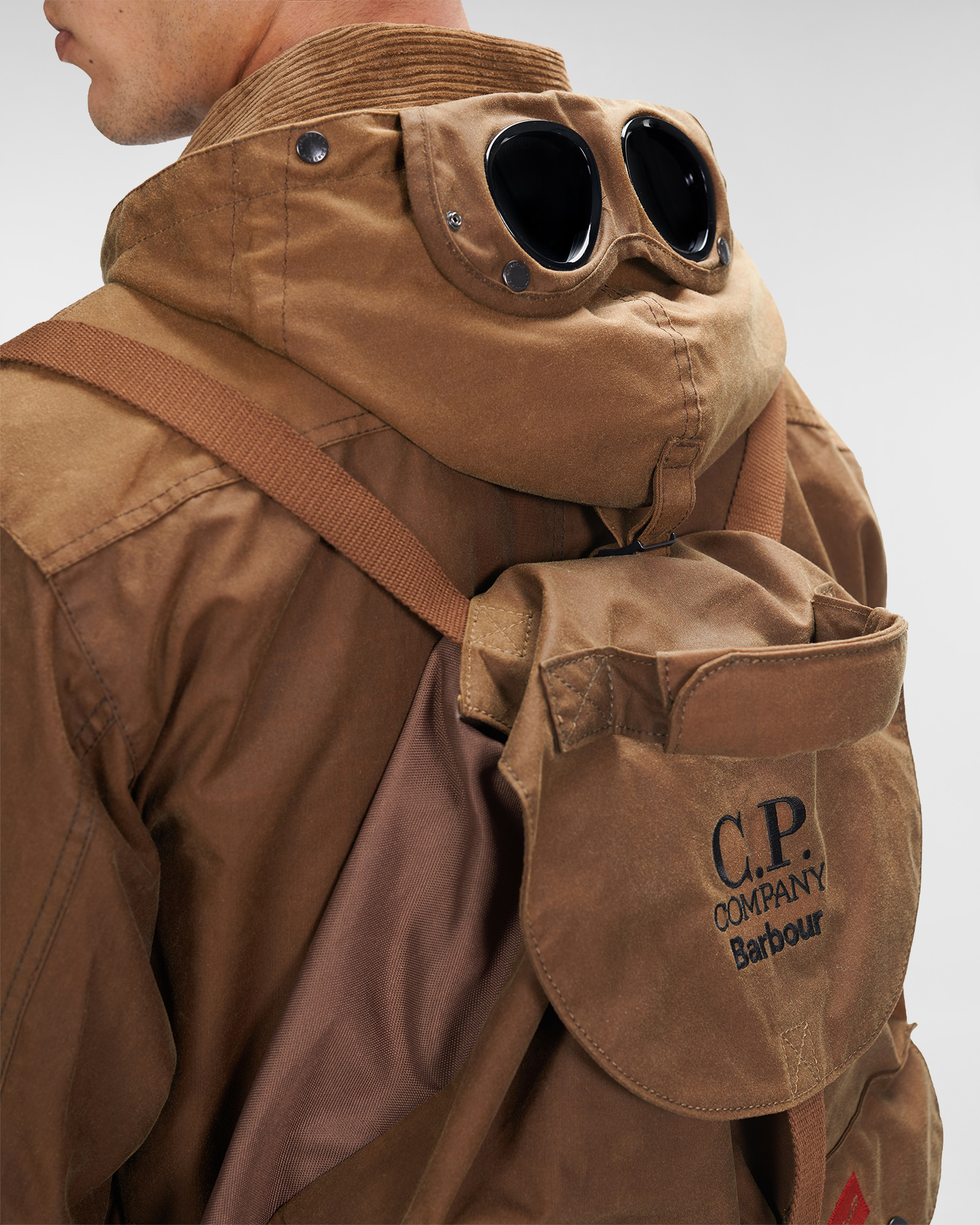 Cp Company Barbour Backpack Brown