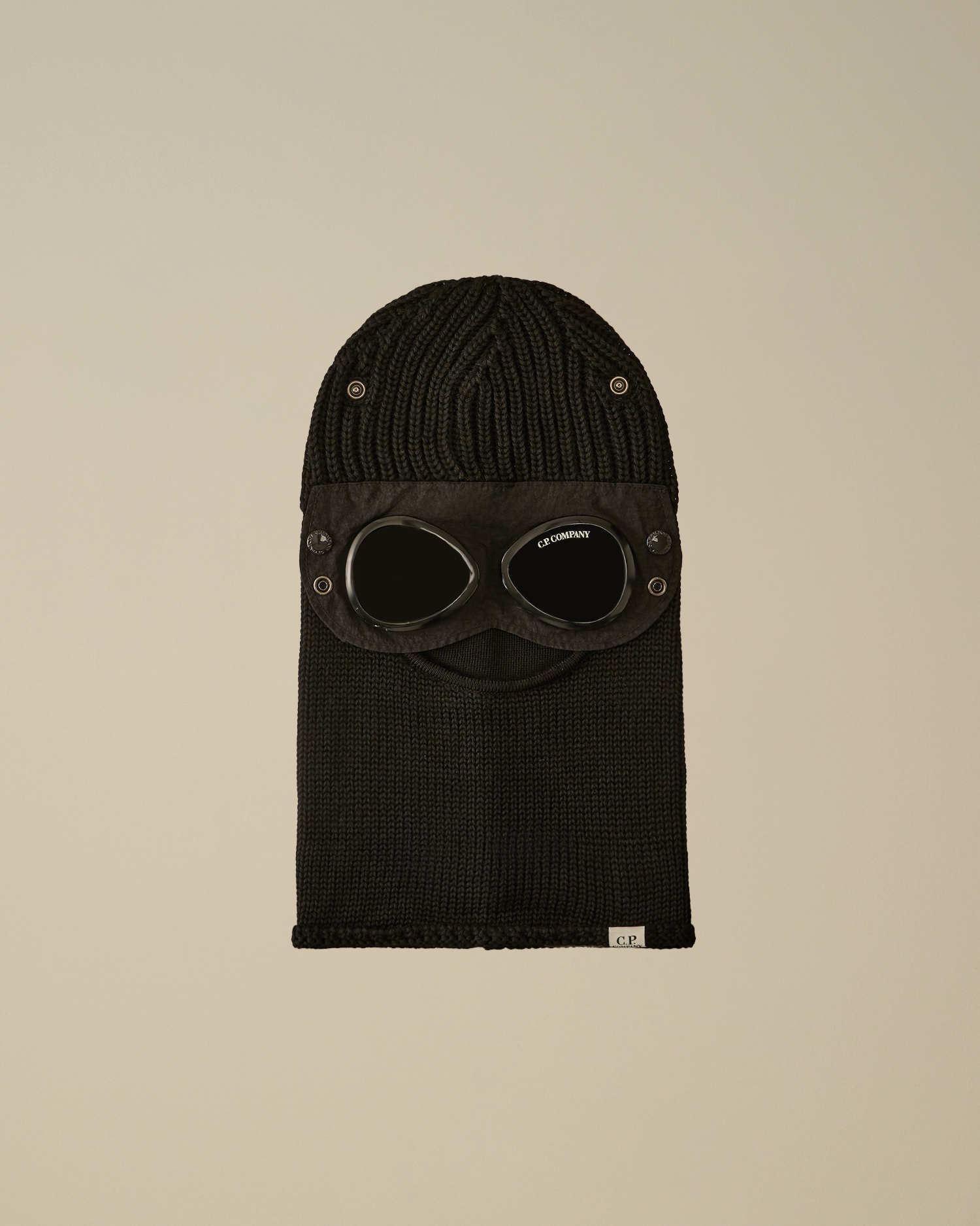 Black Extrafine Merino Wool Goggle Balaclava | CPC USCA Online Store