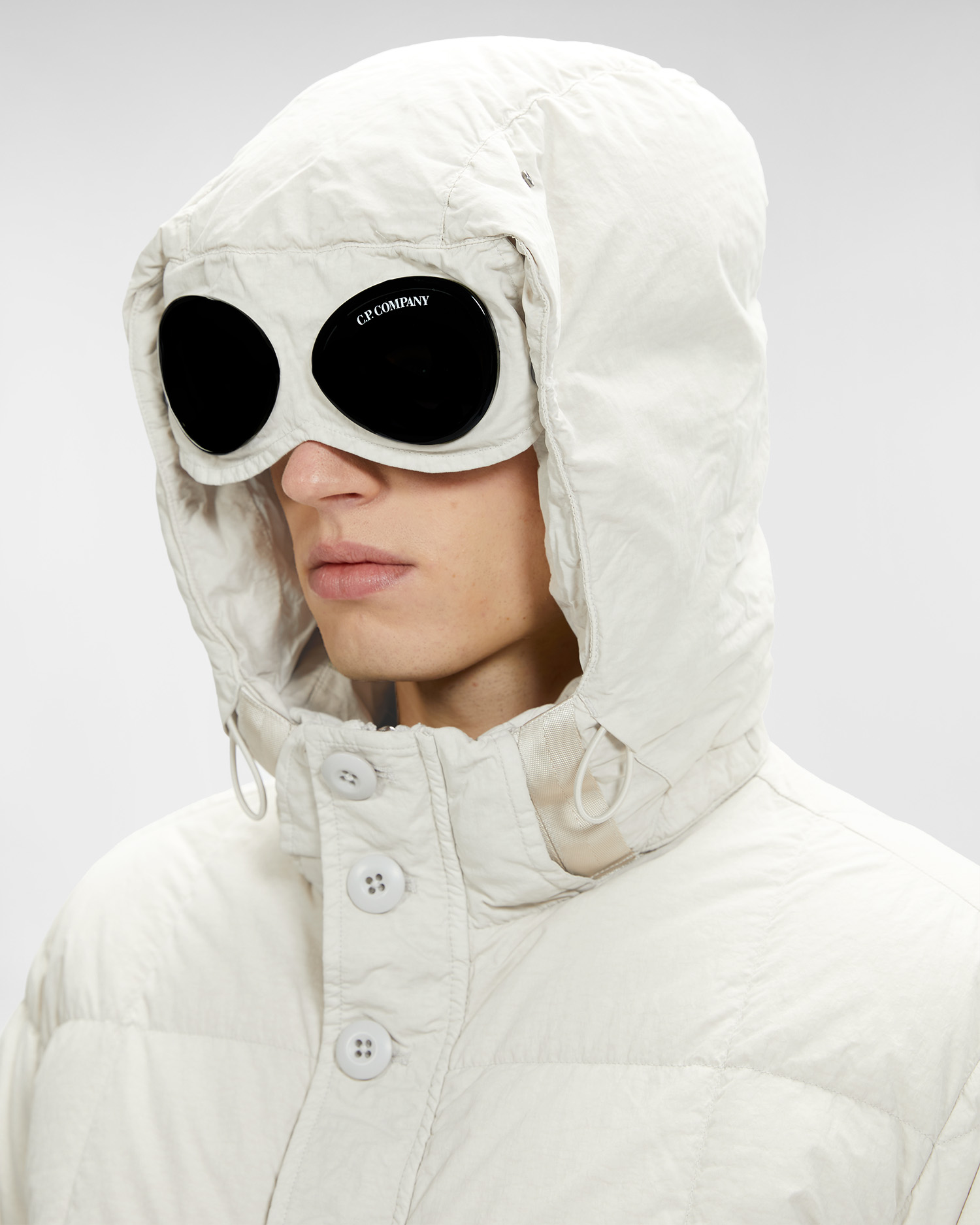 white cp goggle jacket
