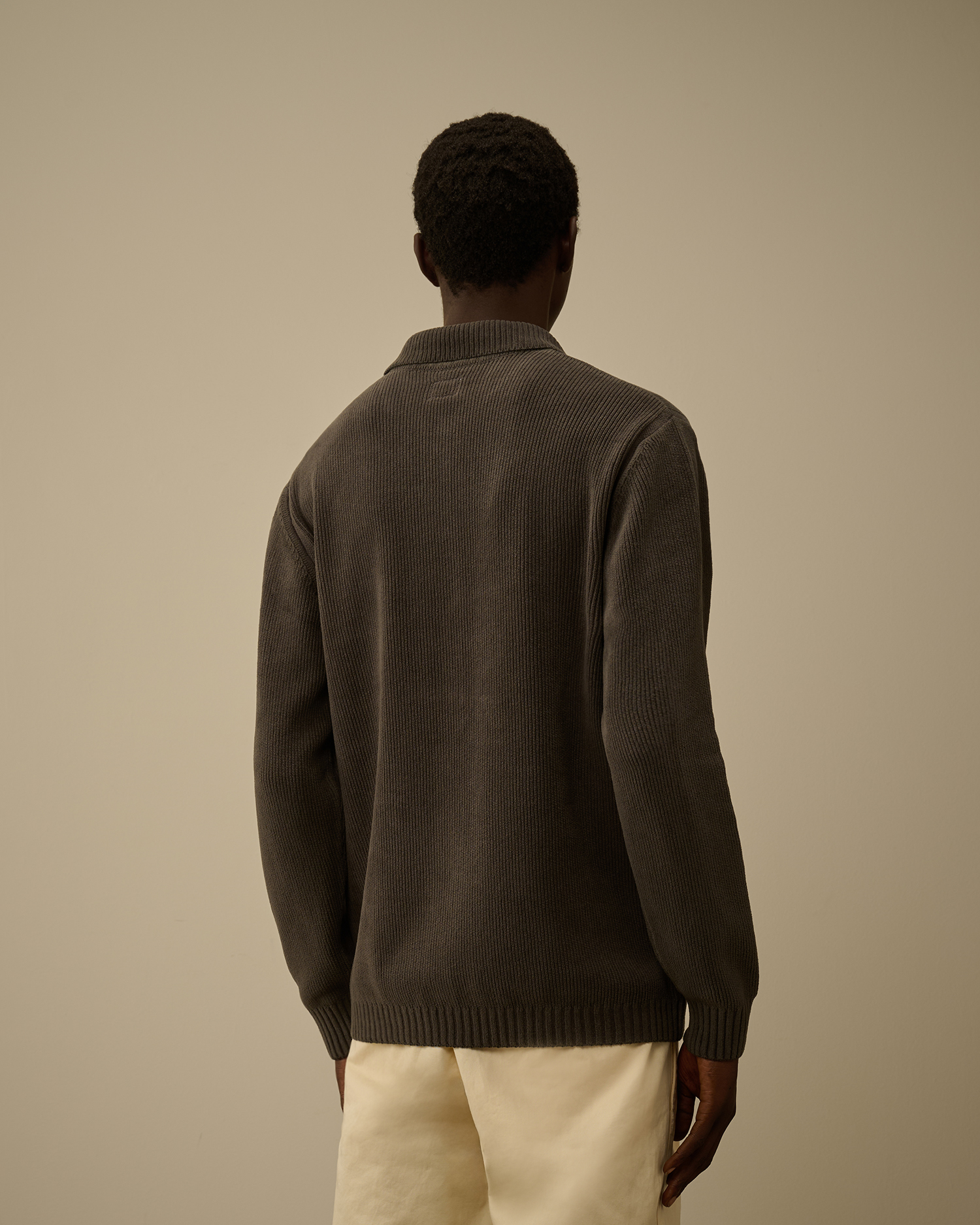 Cotton Chenille Polo Sweater | C.P. Company Japan Online Store