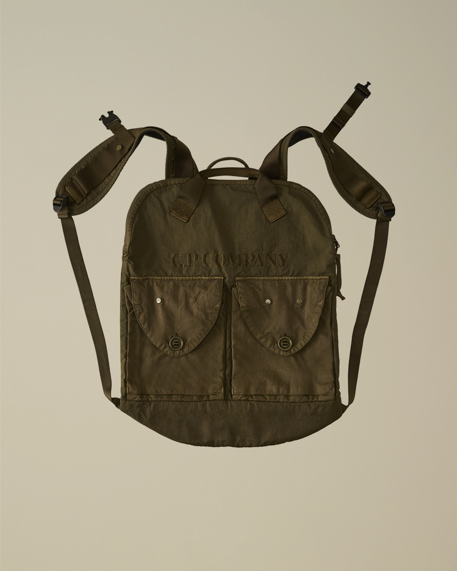 Green Panama-R Mixed Zip Backpack | CPC USCA Online Store