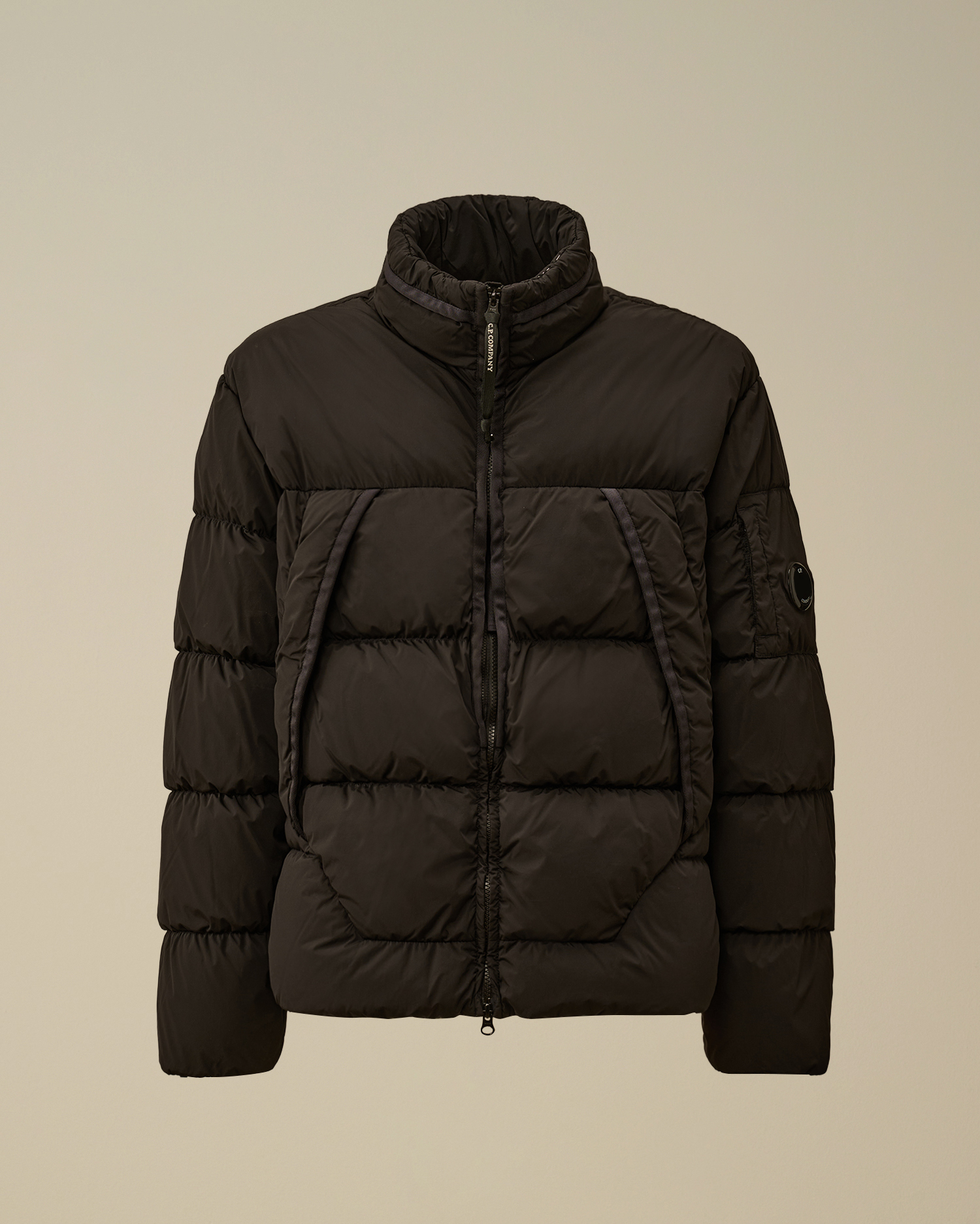 Black Nycra-R Hooded Down Jacket | CPC USCA Online Store