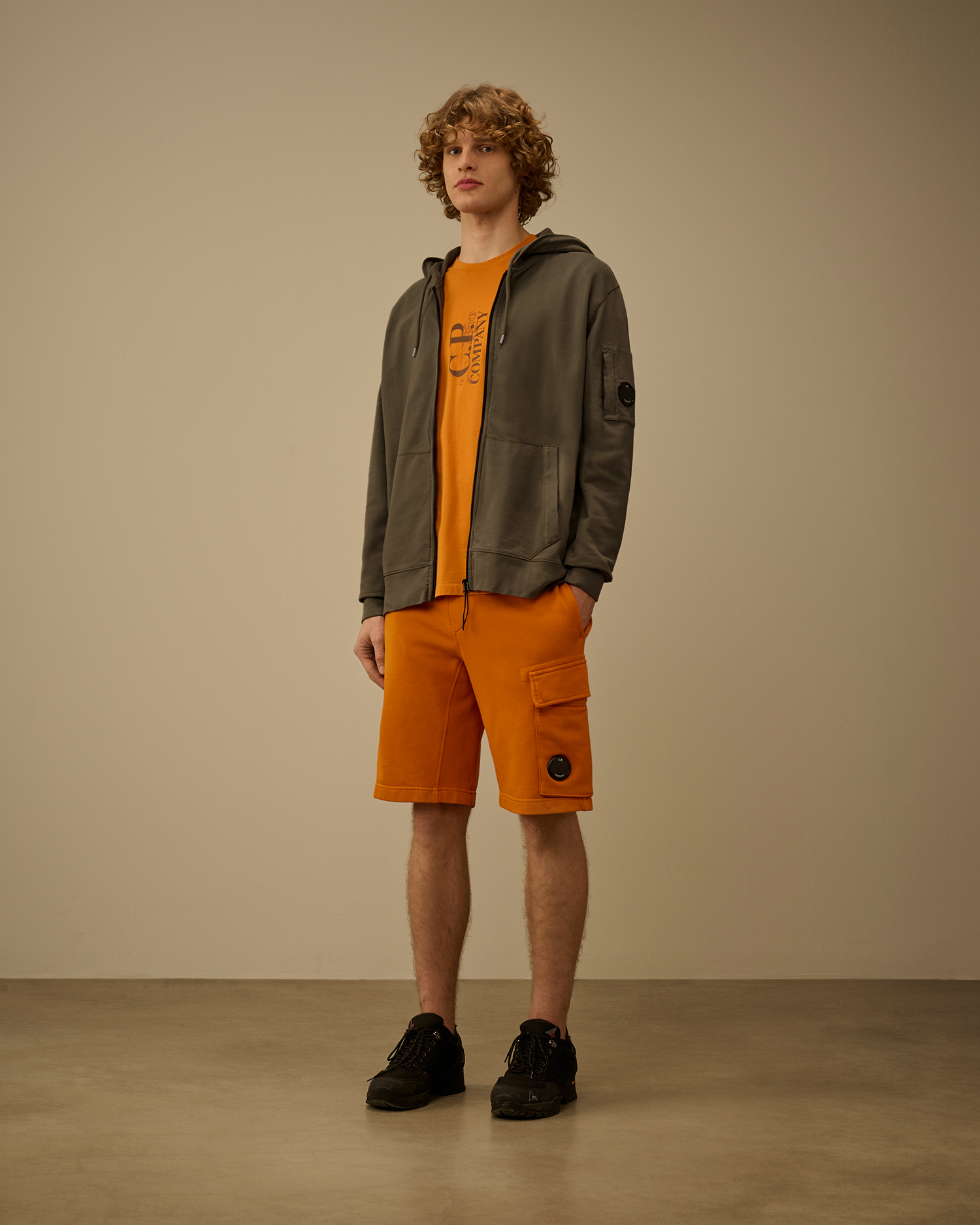 Grey Light Fleece Zip Hooded Lens Sweatshirt | CPC JP Online Store