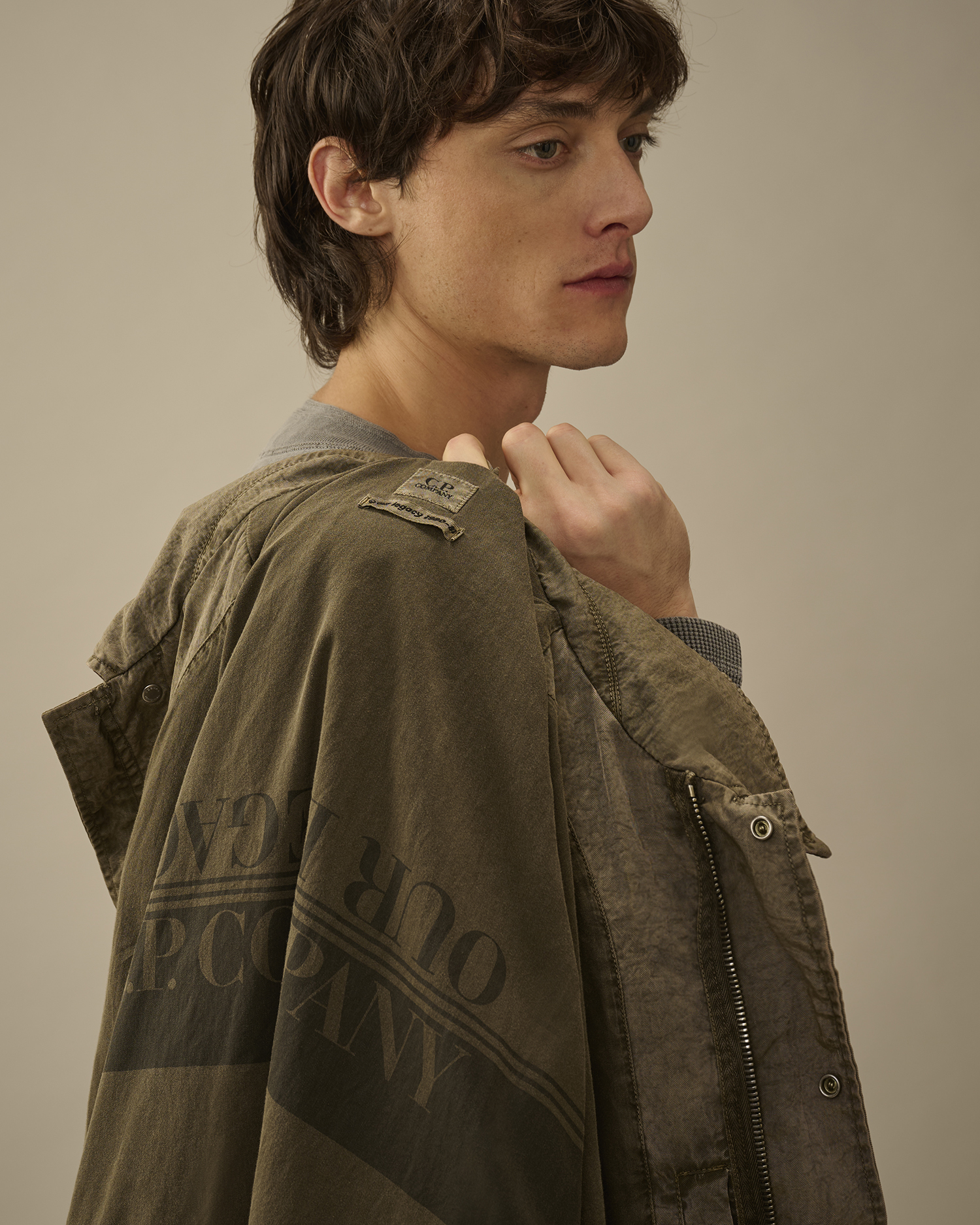 Beige Our Legacy WORK SHOP x C.P. Company Oxford Field Jacket