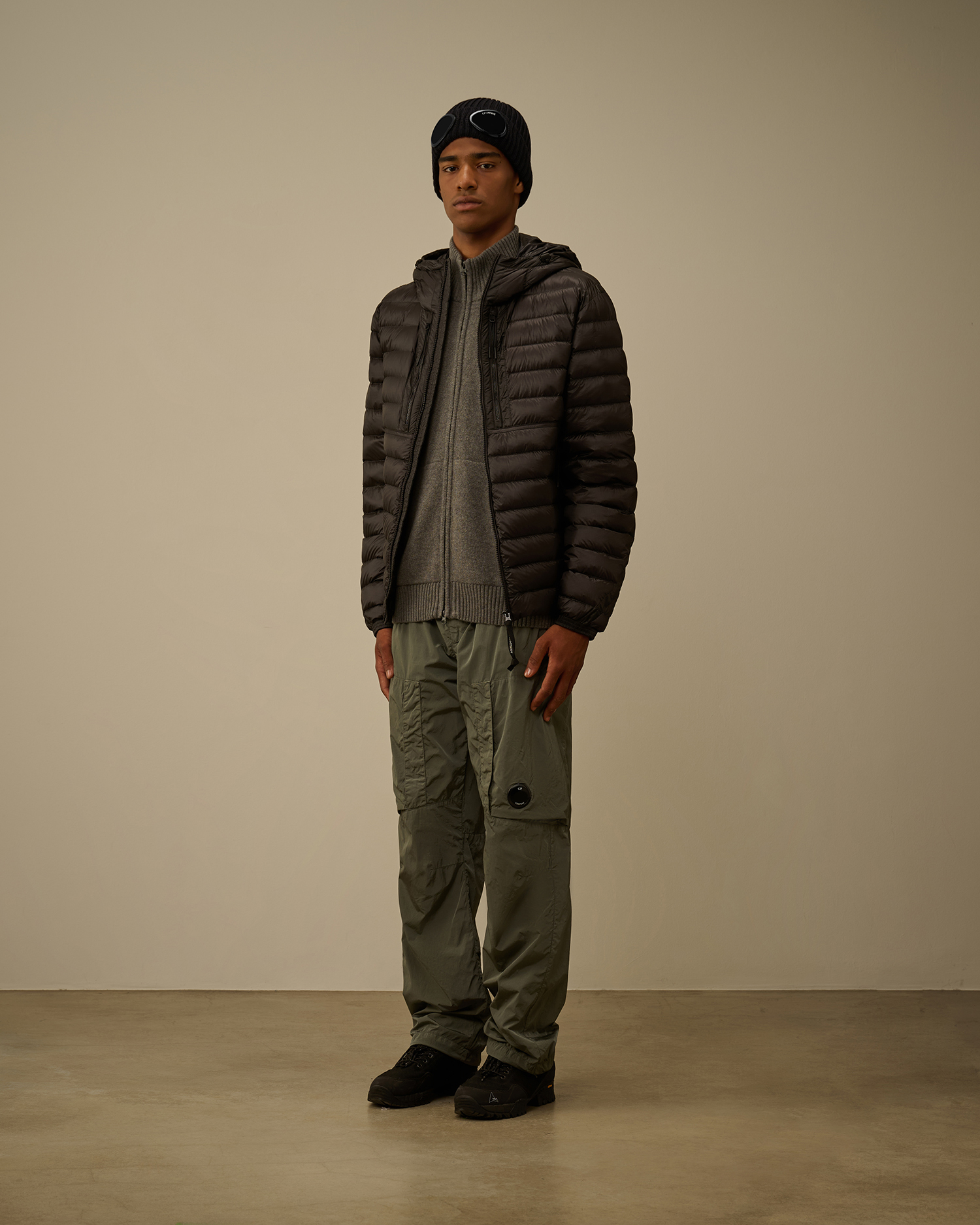 ジャケット・アウター C.P. Moleskin D-Pocket Goggle Jacket CP Company Beige Multi Pocket Goggle Jacket - Small – Mat's