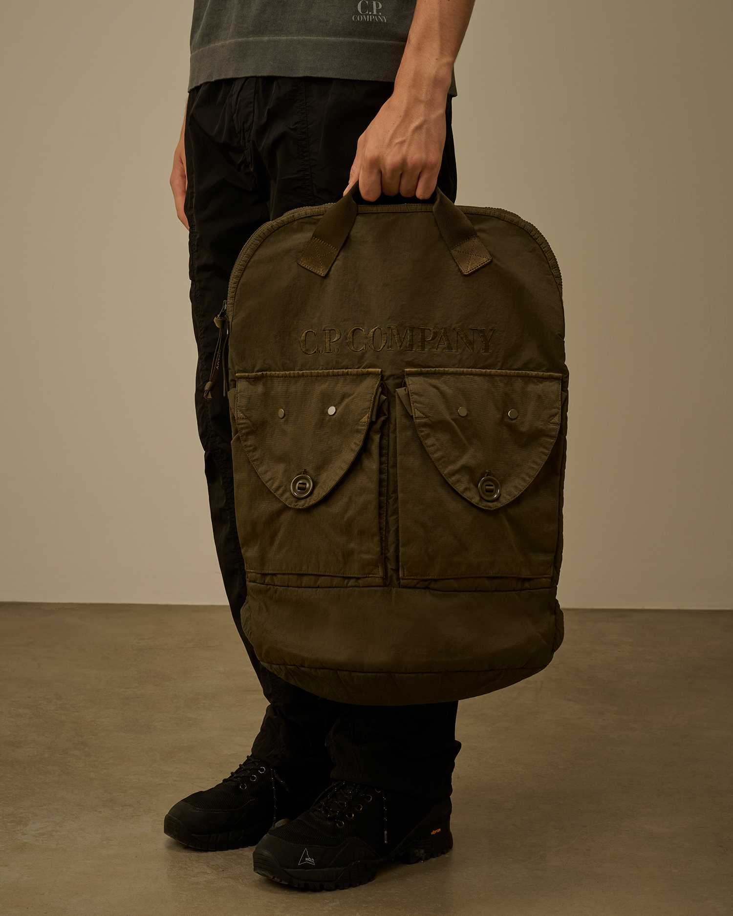 Green Panama-R Mixed Zip Backpack | CPC USCA Online Store