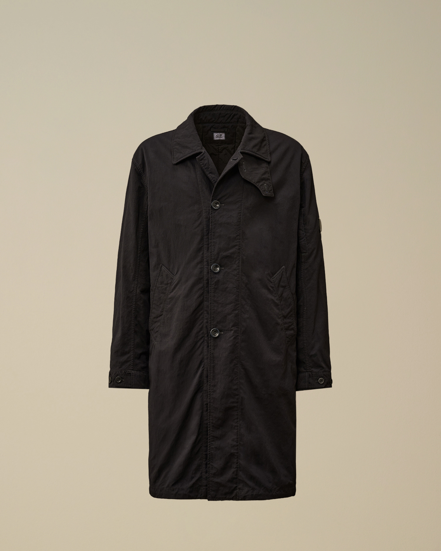 BAL　COTTON NYLON FISTTAIL COAT rennes — Arts & Science | Silk Cotton Taffeta Bal Collar Coat in