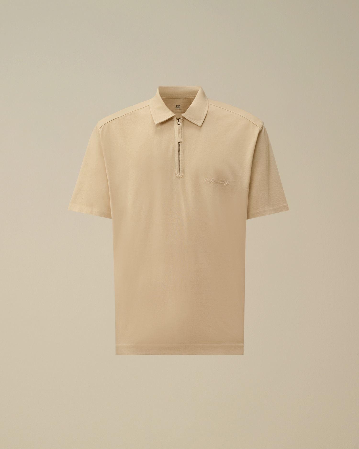 White 1020 Jersey Short Sleeve Half Zip Polo | CPC UK Online Store