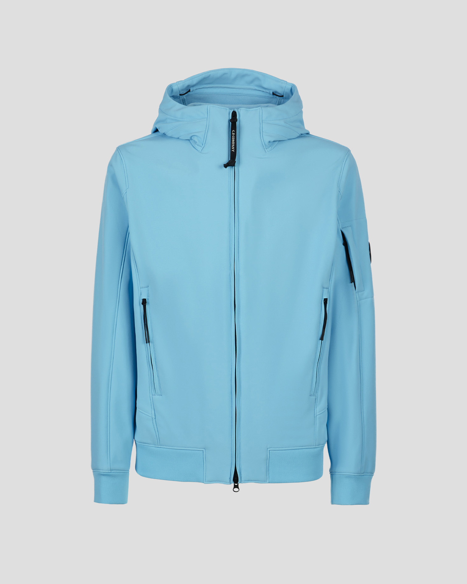 cp company hoodie light blue