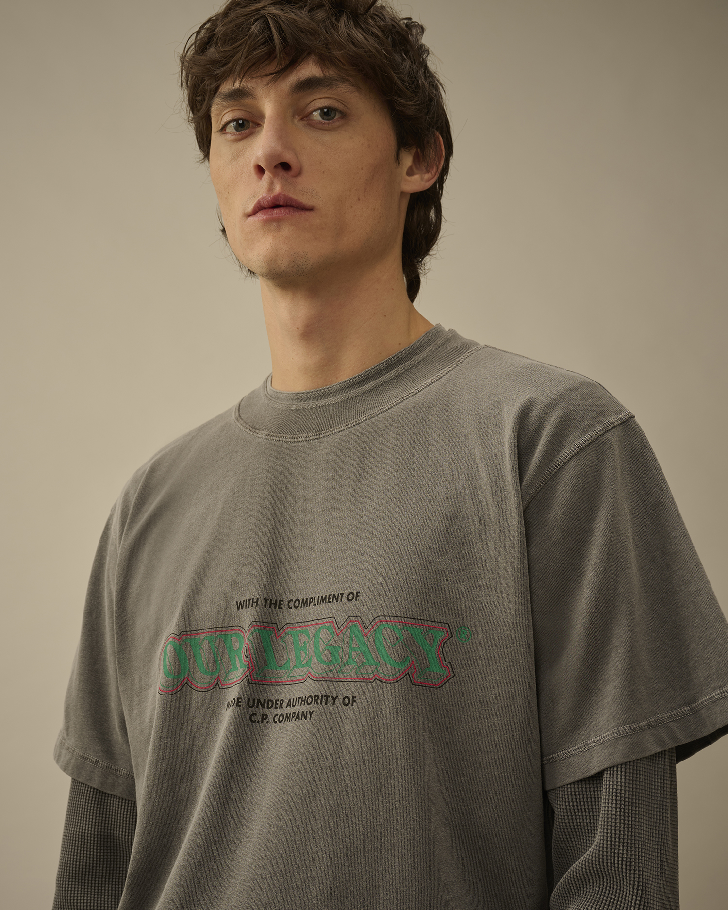 Grey Our Legacy WORK SHOP x C.P. Company Heavy Jersey Short Sleeve