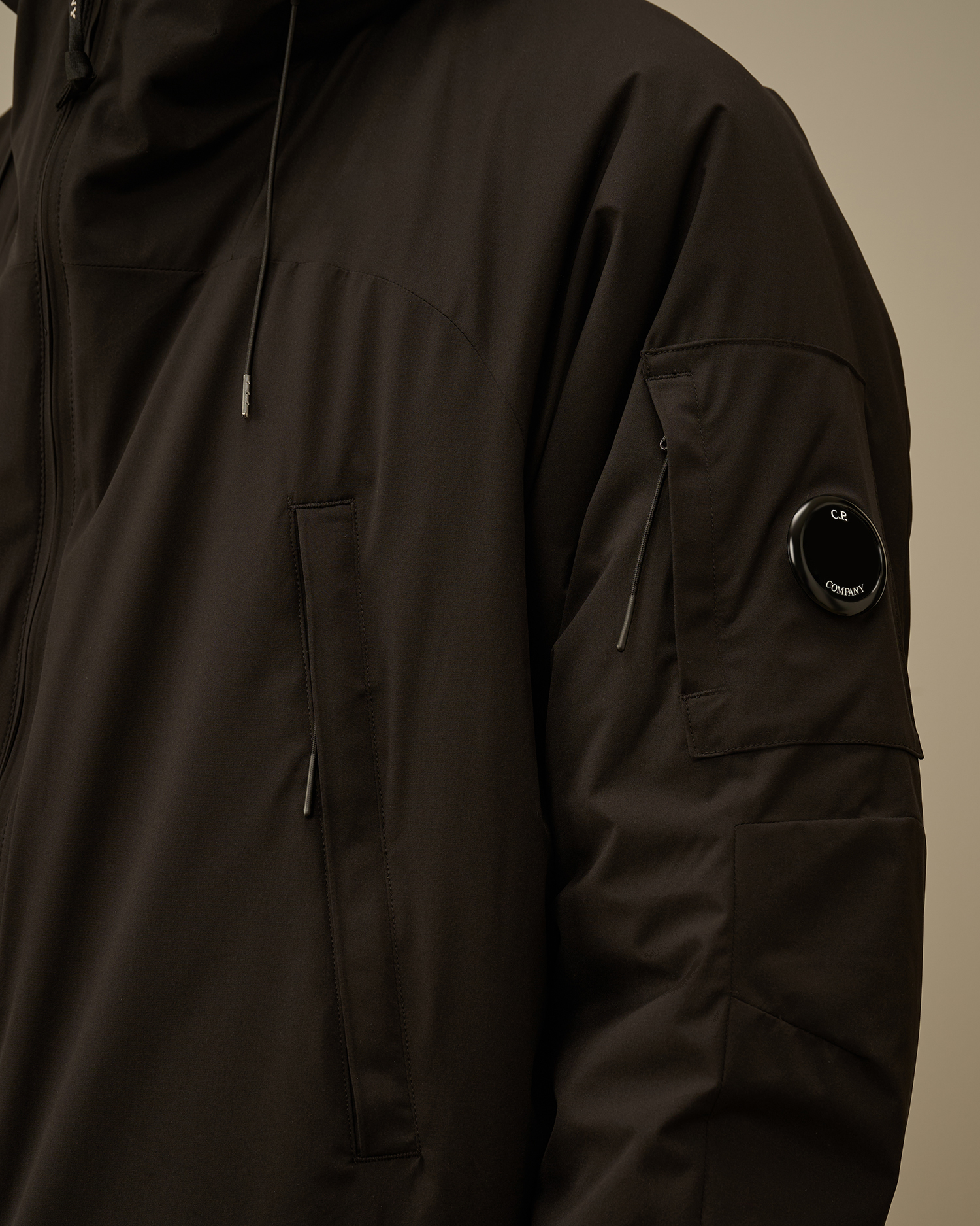 Black Pro-Tek Hooded Padded Jacket | CPC JP Online Store