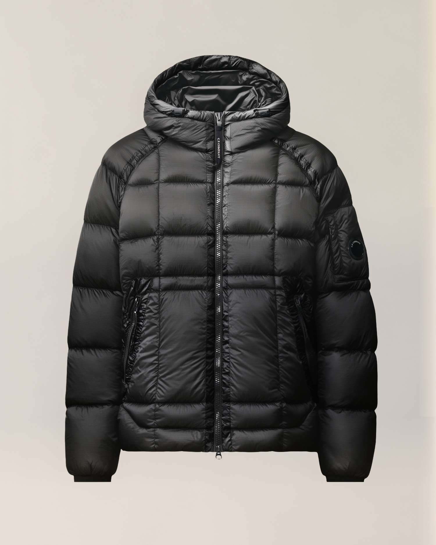 Black D.D. Shell Hooded Down Jacket | CPC USCA Online Store