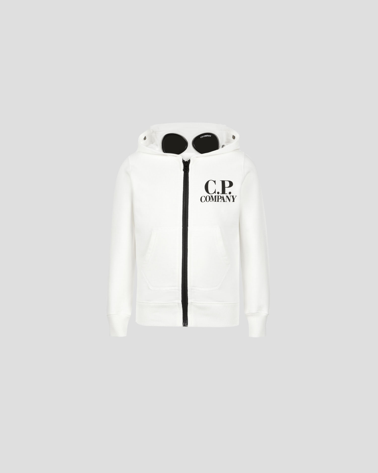 cp company full zip hooded goggle sweatshirt