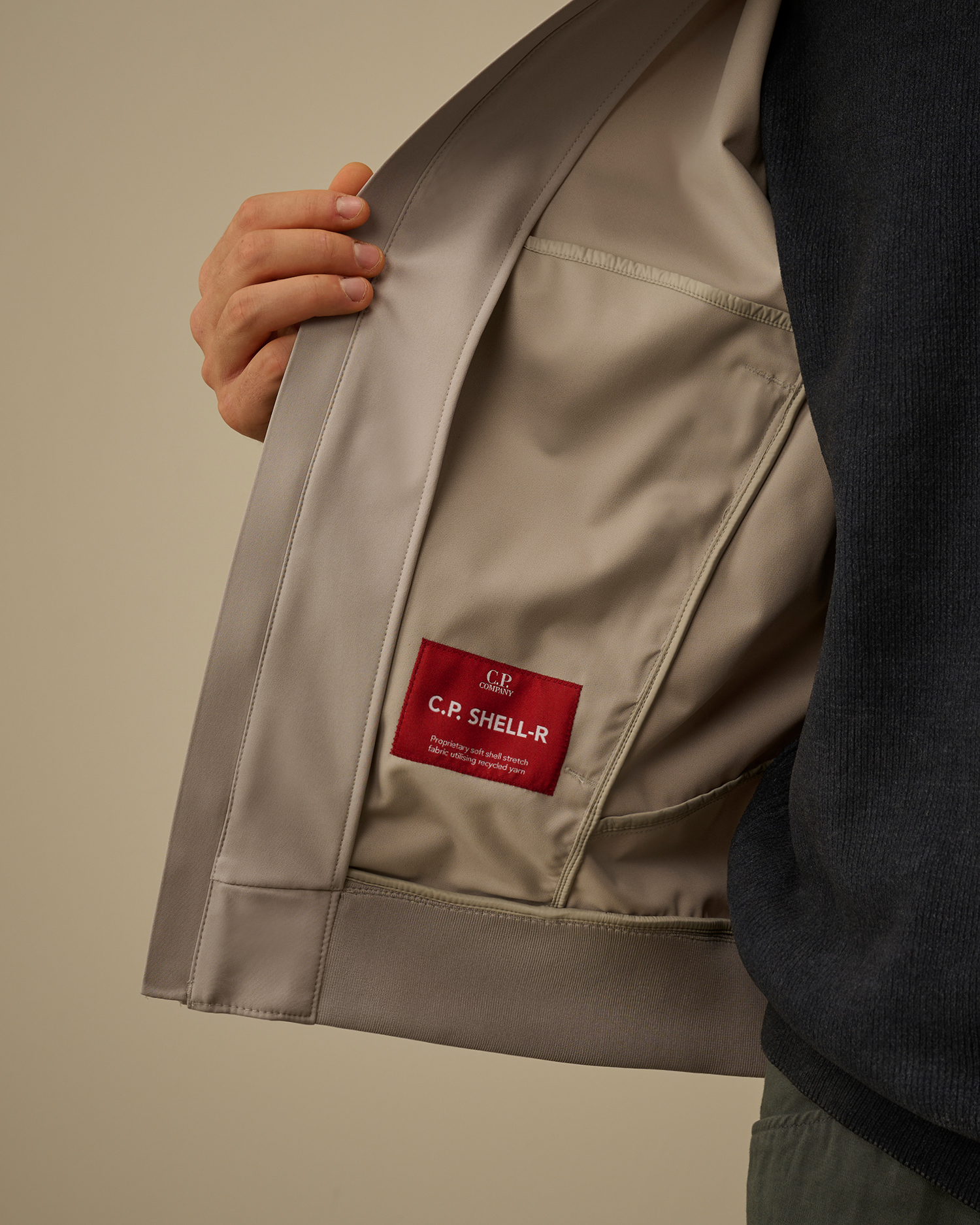 Grey C.P. Shell-R Hooded Lens Jacket | CPC USCA Online Store