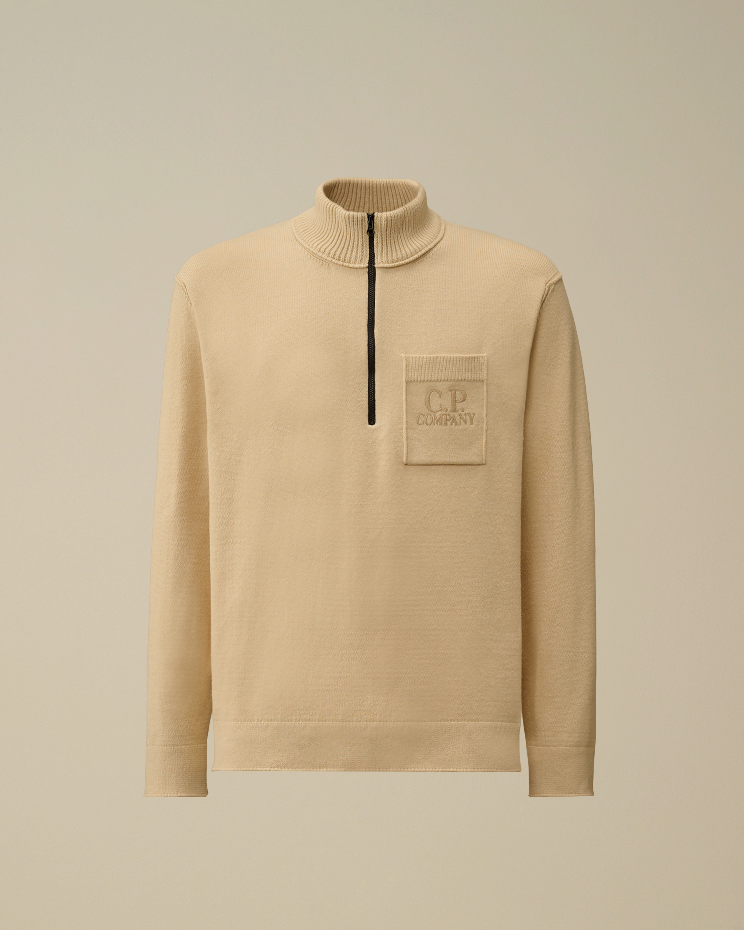 Soft Cotton Stretch Chest Pocket Half Zip Sweater | CPC DEAT Online Store