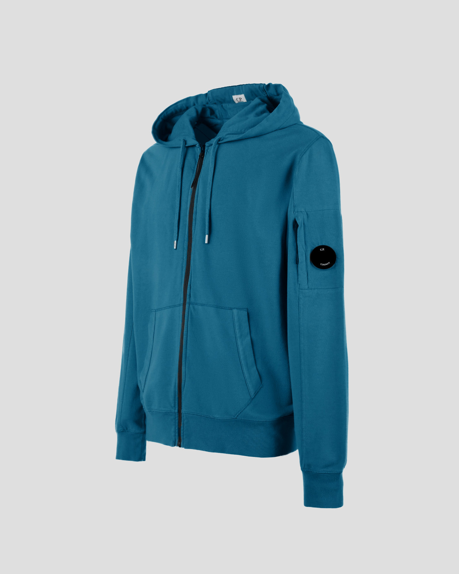 cp company hoodie light blue