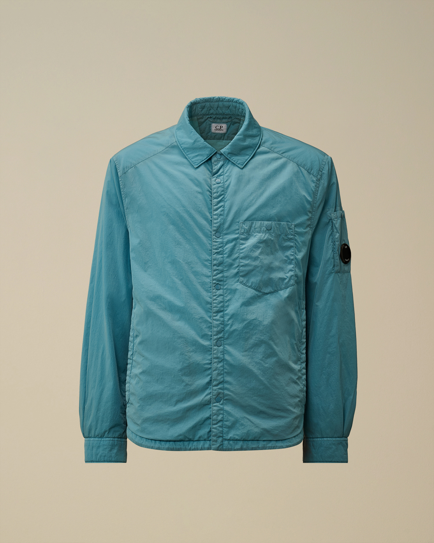Light-blue Chrome-R Lens Button Overshirt | CPC UK Online Store