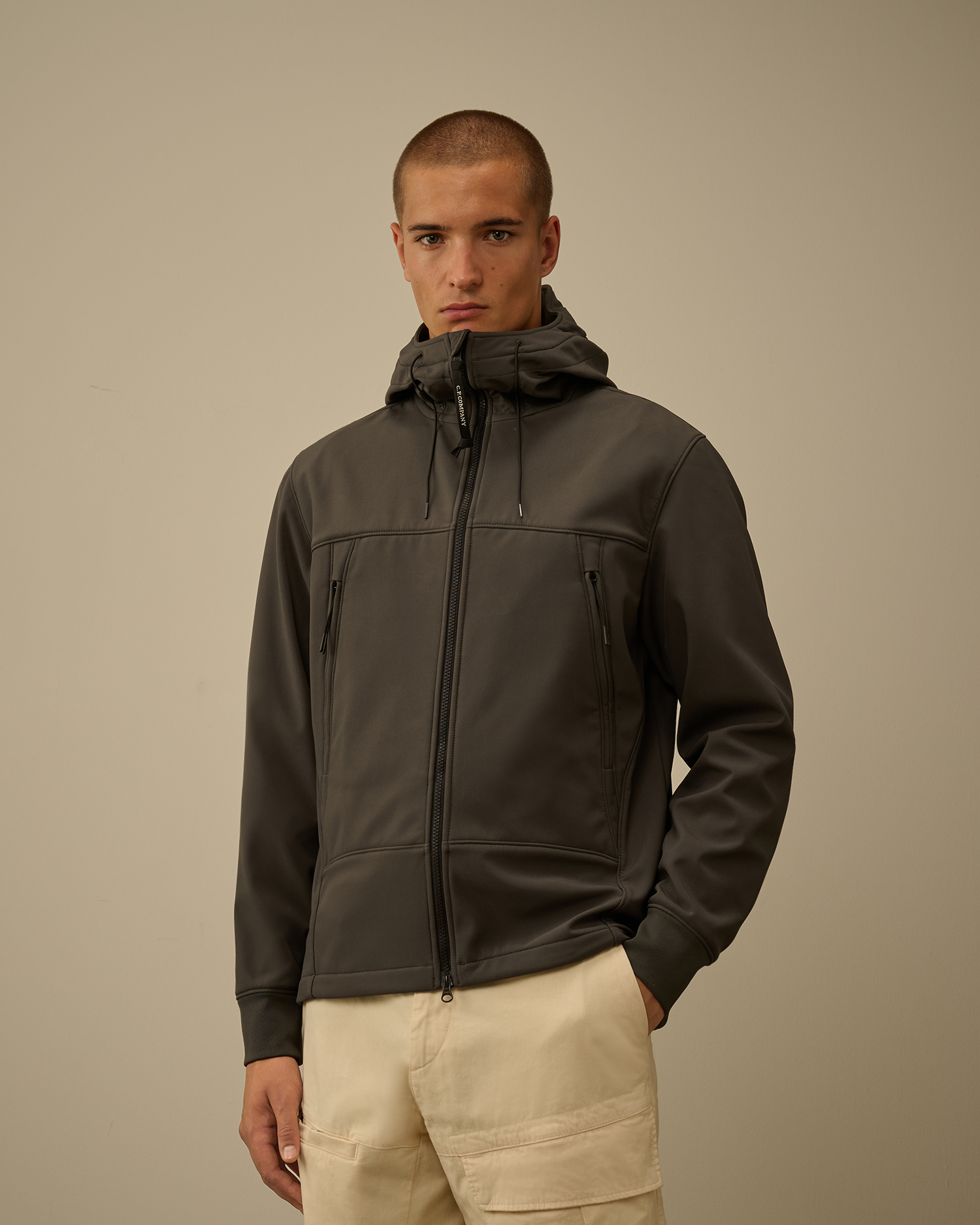 Grey C.P. Shell-R Goggle Jacket | CPC ROW Online Store